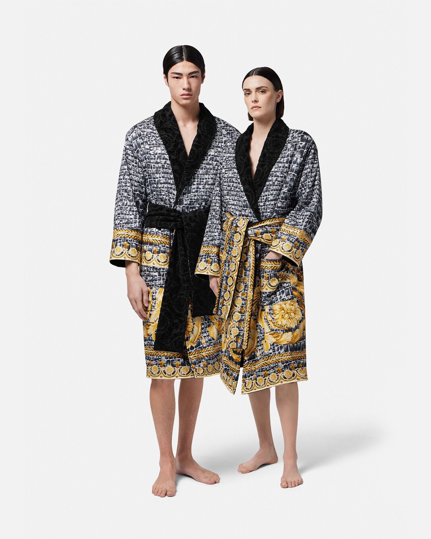 Versace dressing gown hotsell mens