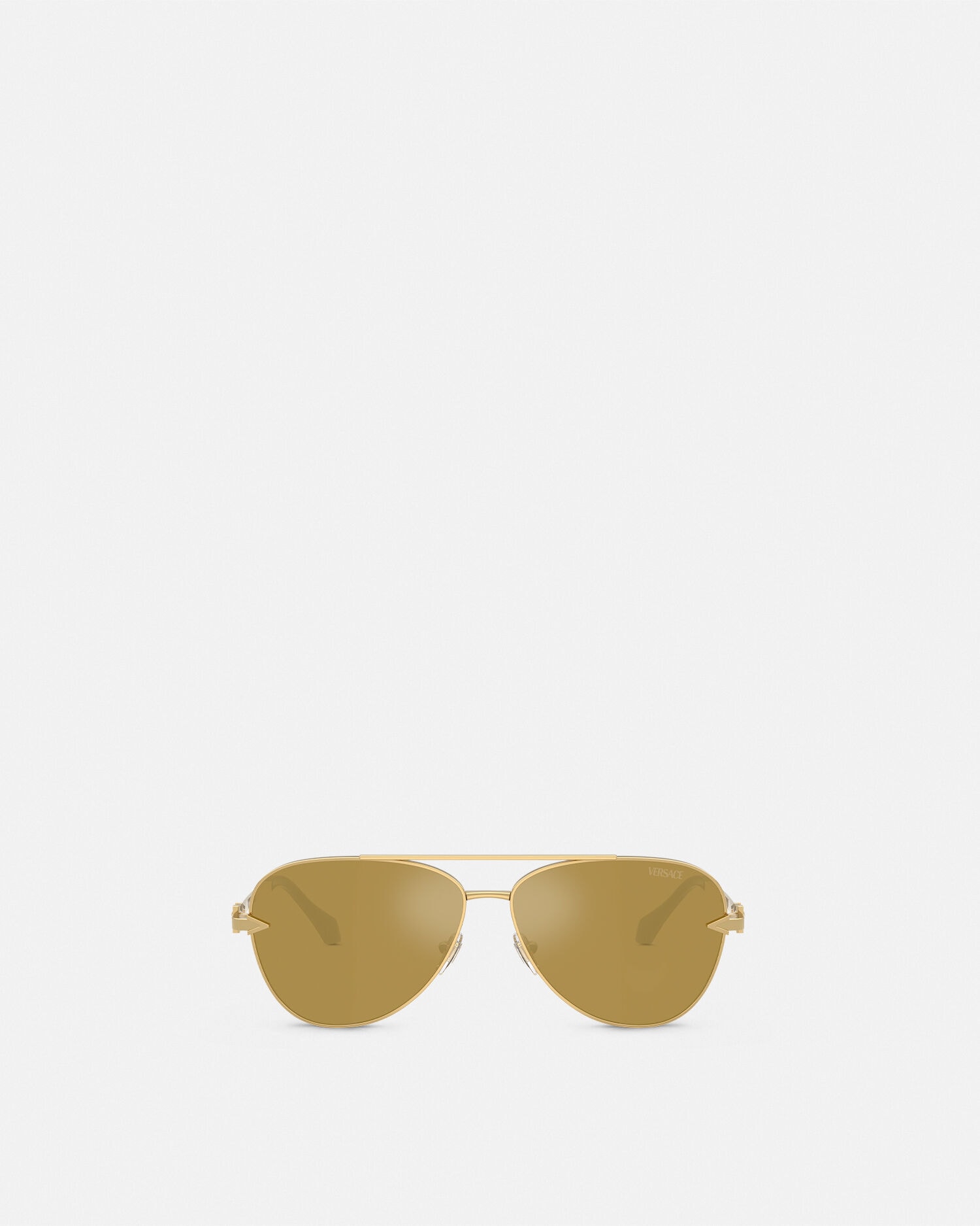 Avanti Pilot Sunglasses Brown,Gold | VERSACE US