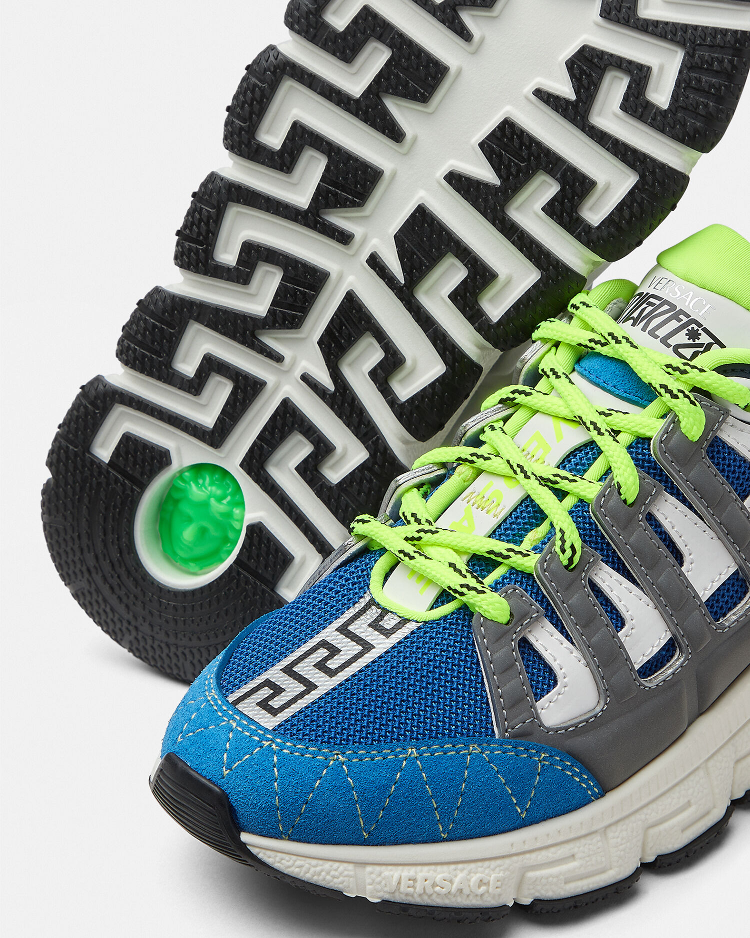 Lime green versace sneakers store