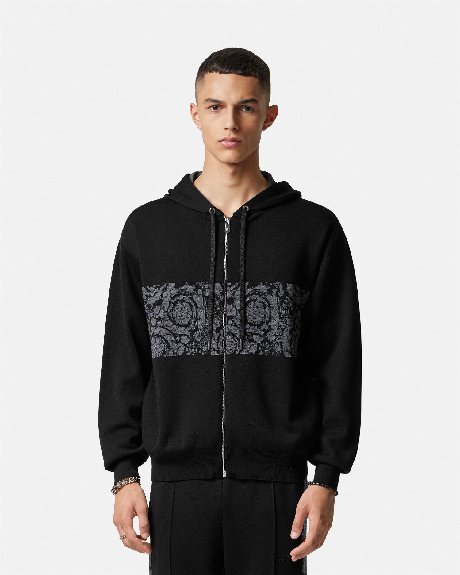 Versace best sale zip hoodie