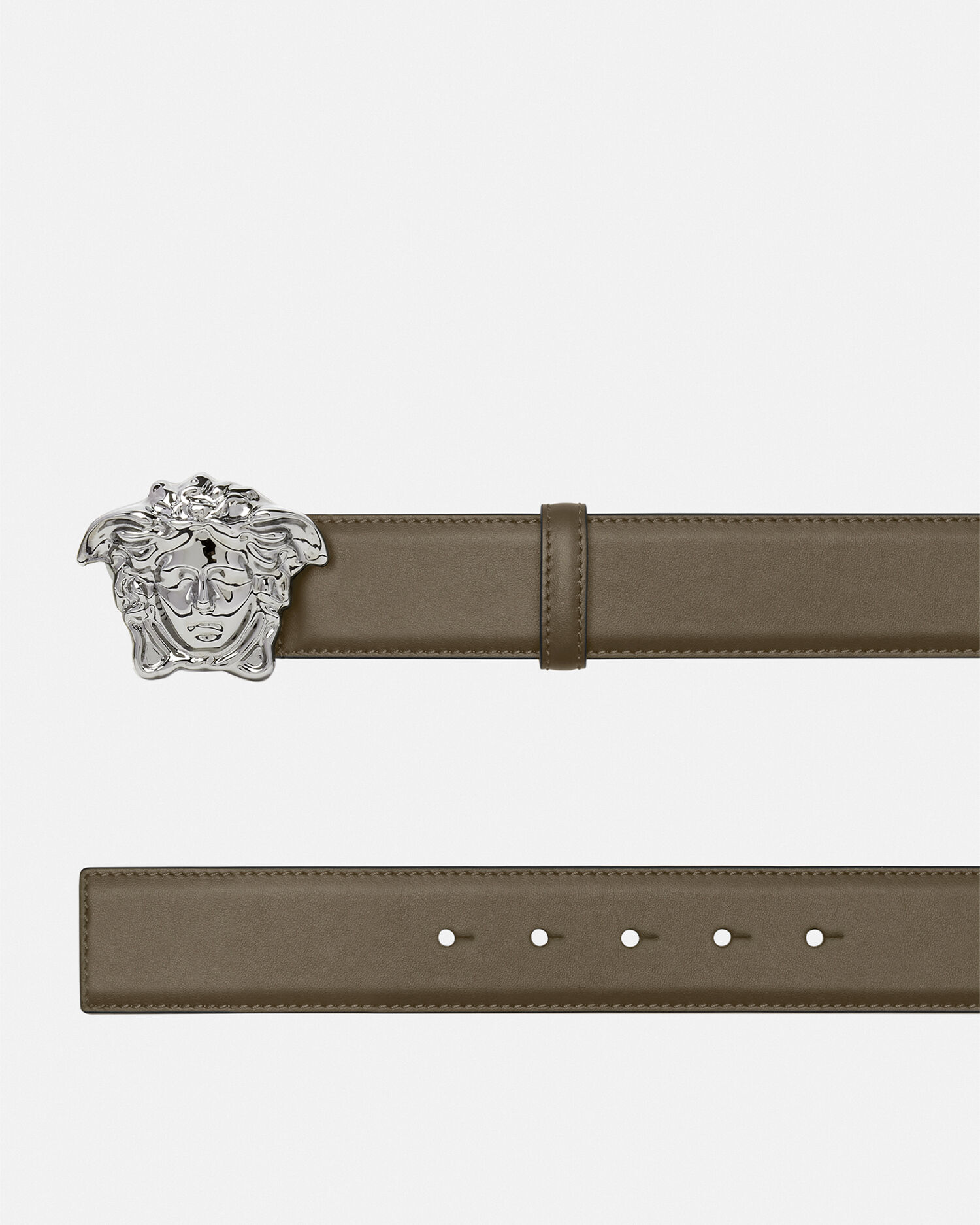 La Medusa Leather Belt Brown VERSACE CA