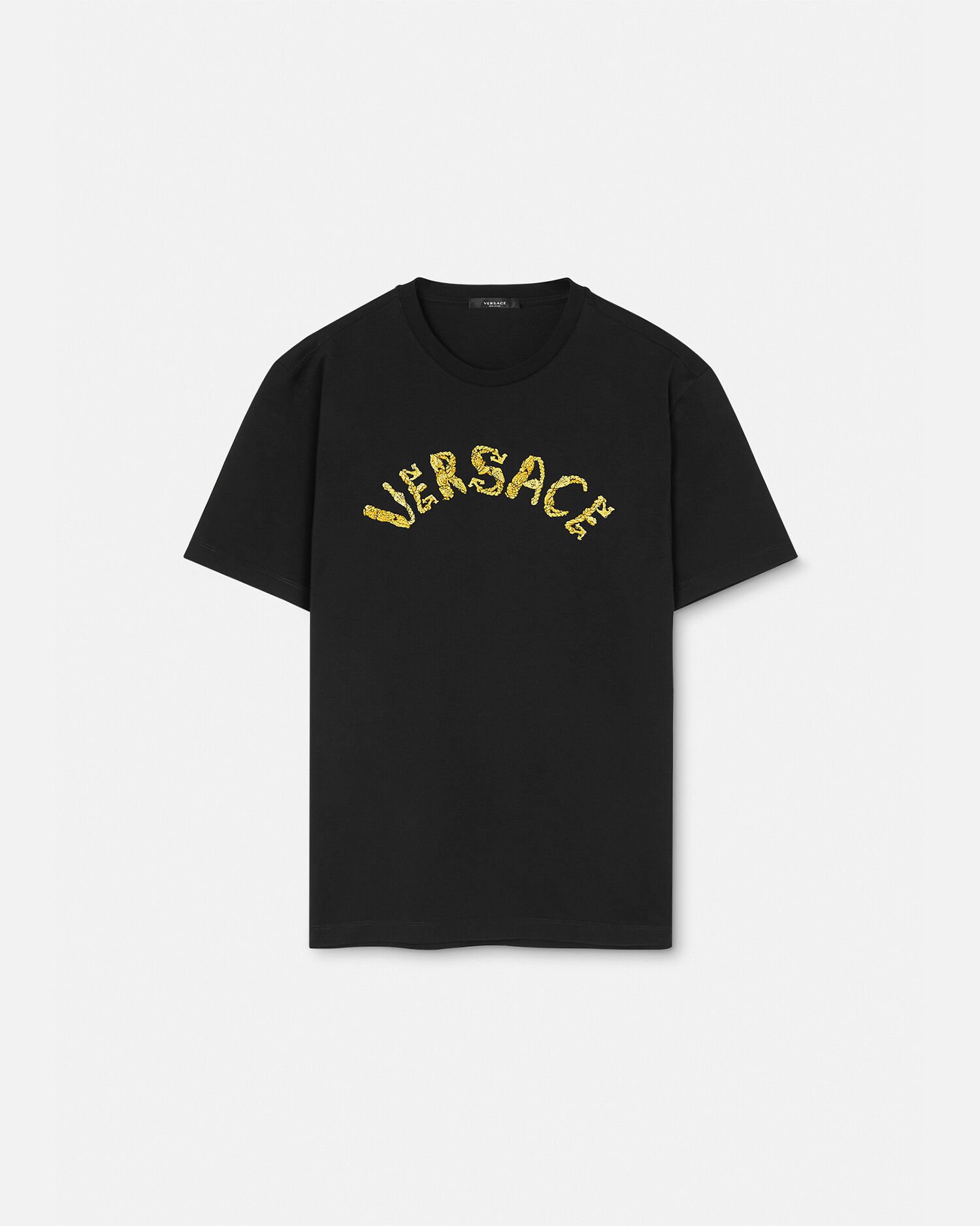 T shirt con logo Seashell Baroque Versace Uomo Online Store EU