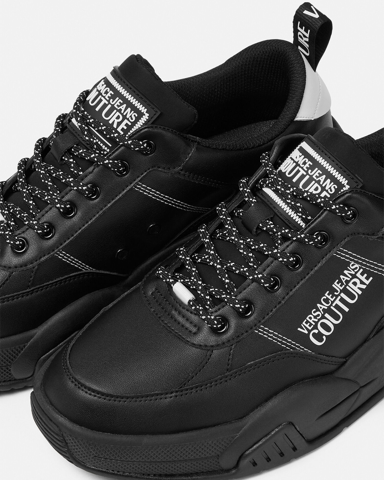 Versace trainers black sales