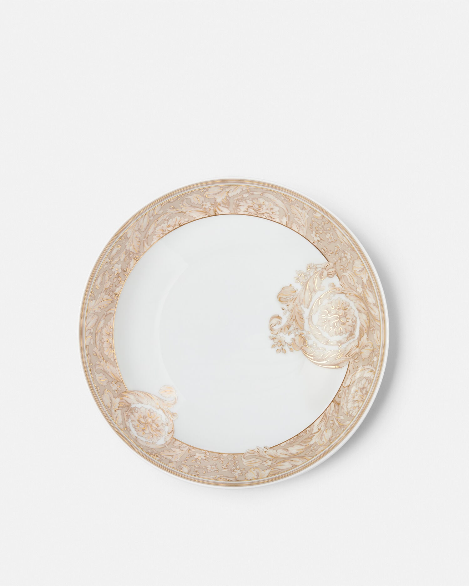 Barocco Beige Soup Plate 8.5"