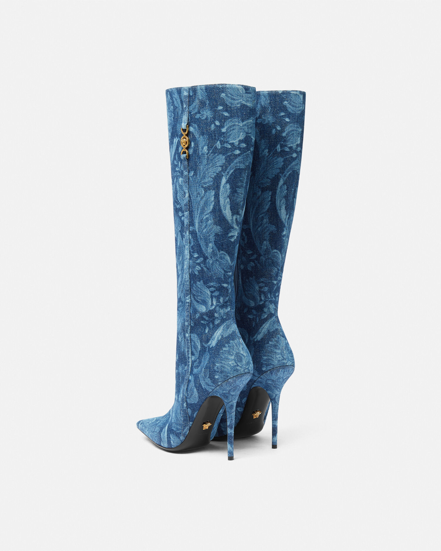 Versace over the knee boots clearance