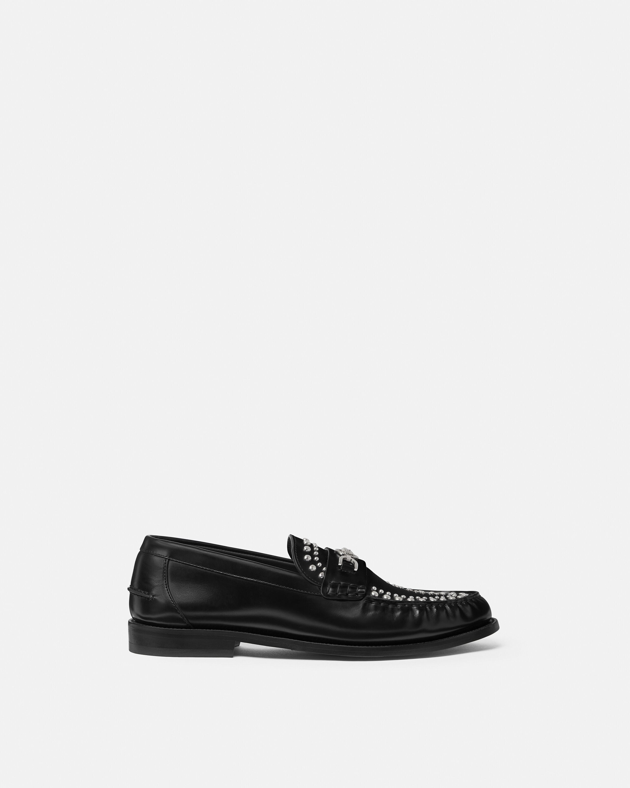 Versace medusa 95 embellished loafers