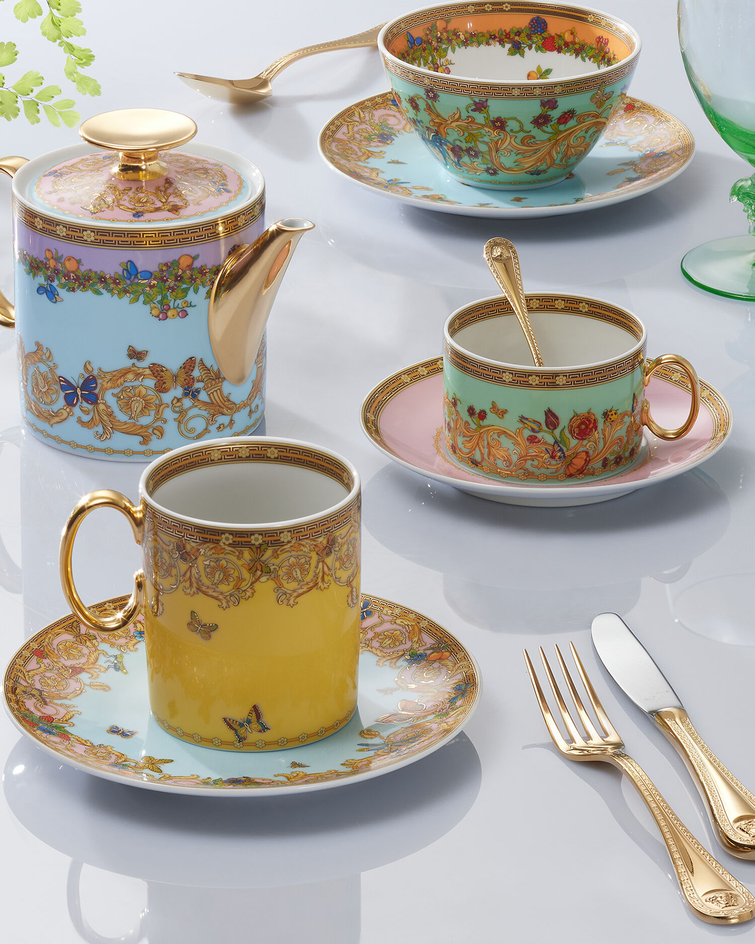 Versace tea coffee sugar set clearance