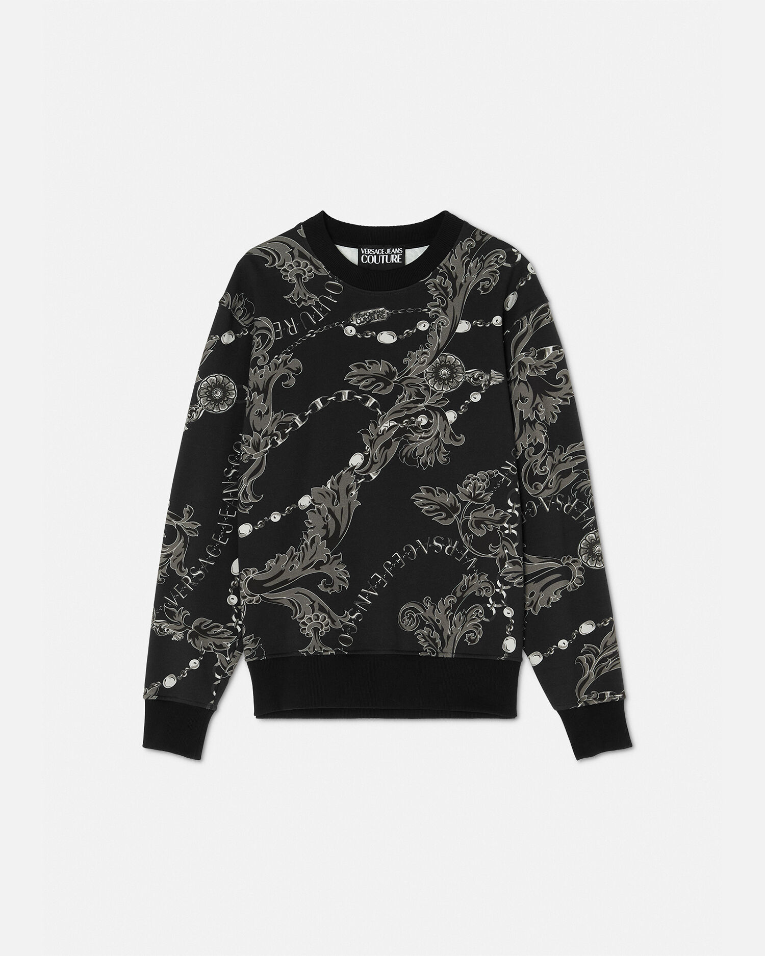 Versace jeans sweatshirt 2025 black