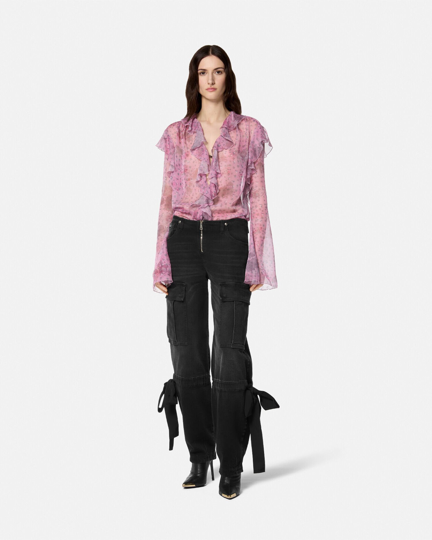 Flowers Chiffon Top
