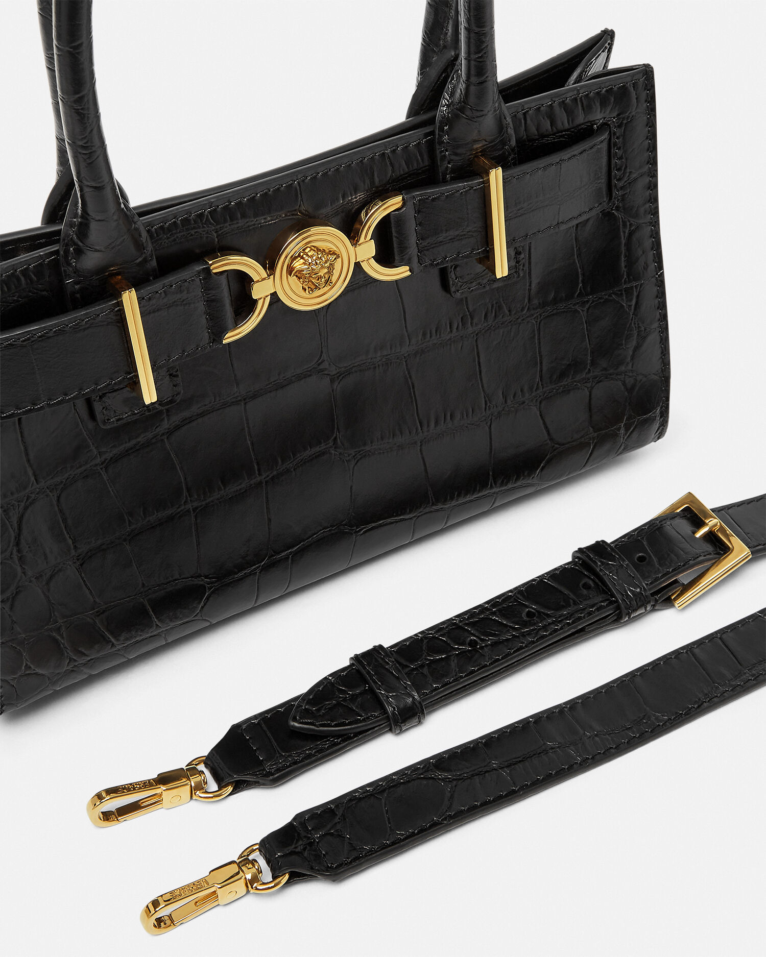 Croc Effect Medusa 95 Small Tote Bag