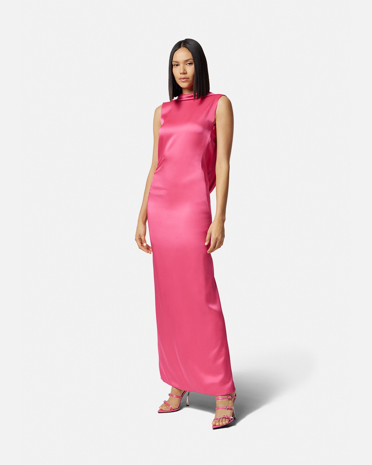 Versace Cowl Long Dress for Women UK Online Store