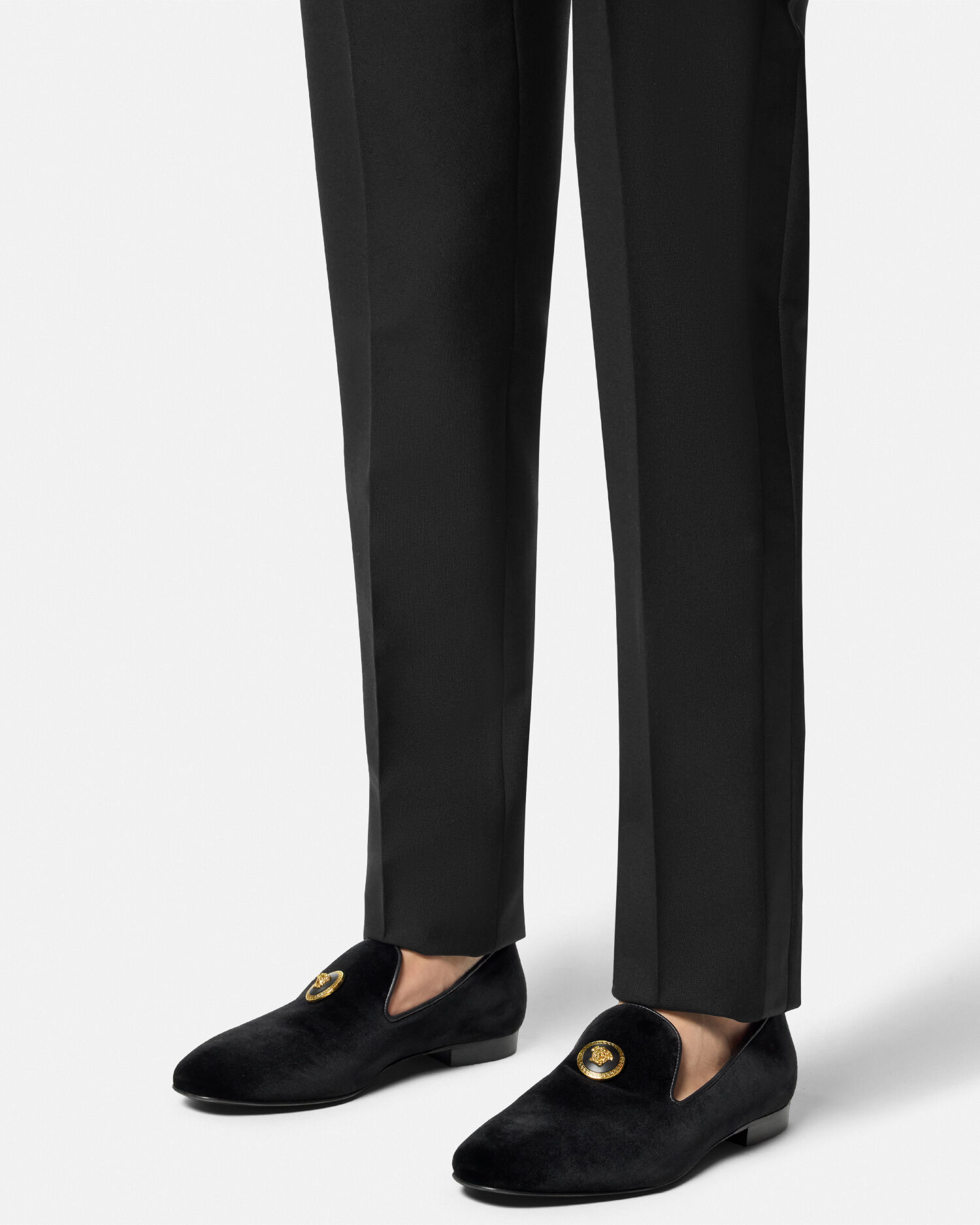 Versace slip on loafers online