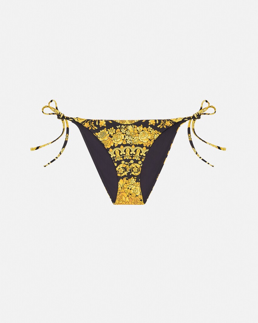 Versace Printed Nylon-Blend Bikini Bottoms print 1