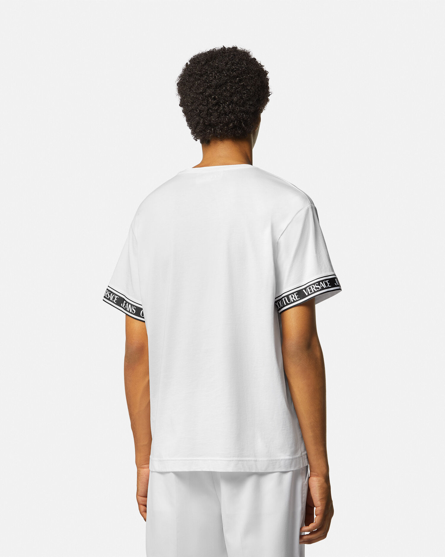 Camiseta Logo Blanco Estampado VERSACE
