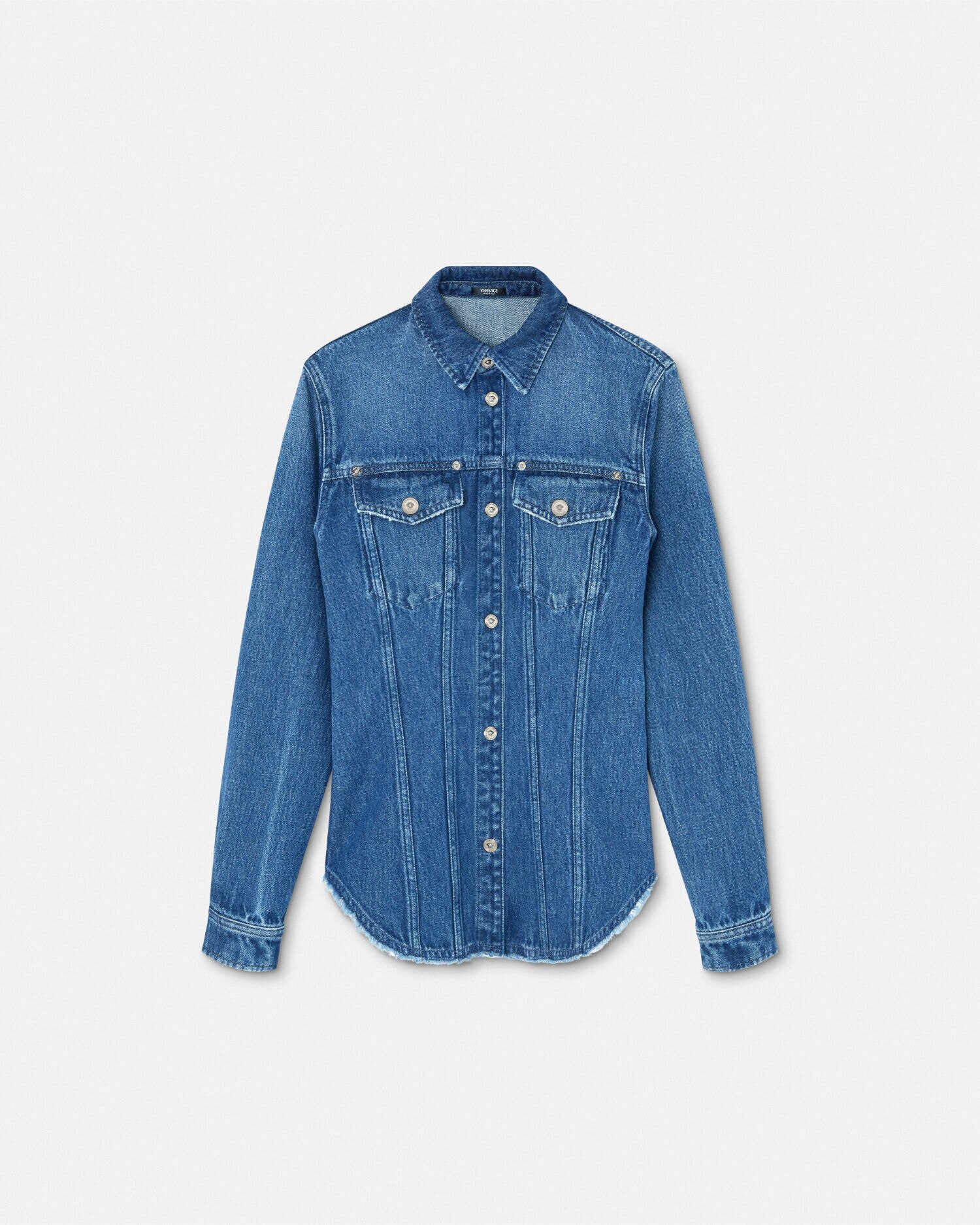 Versace denim shirt new arrivals