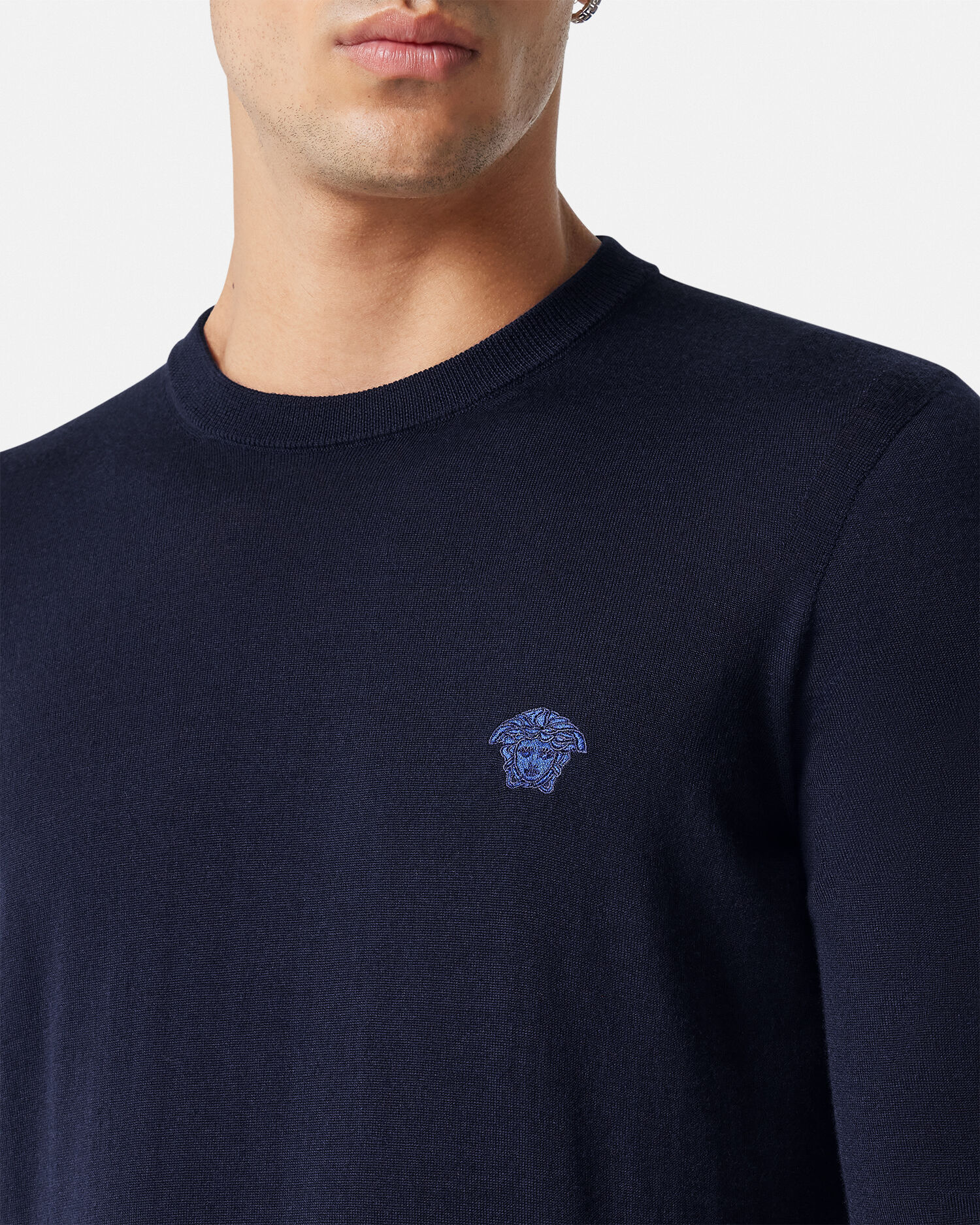 Versace embroidered online sweater shirt