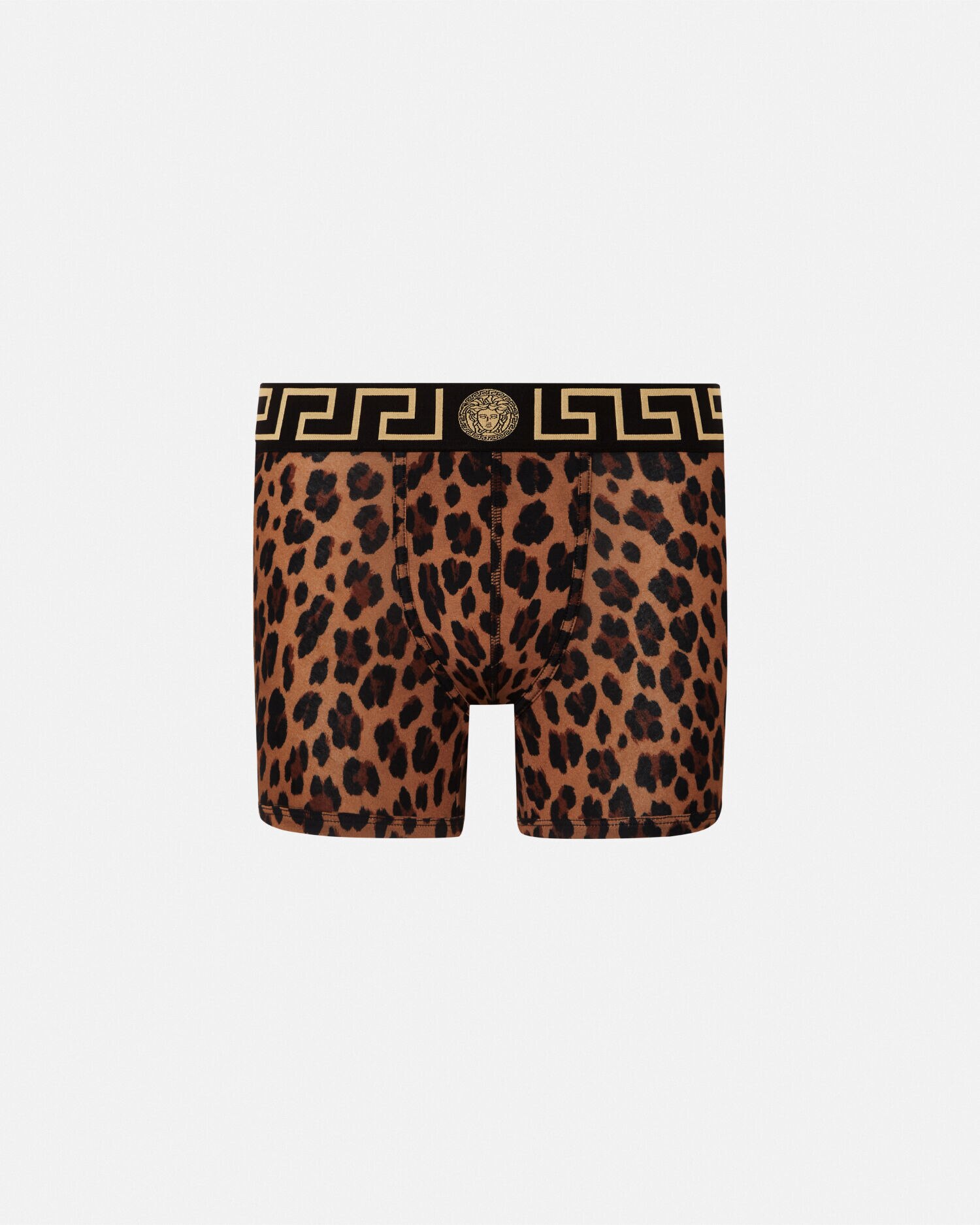 Boxer lunghi con bordo Greca Leopard Animalier VERSACE IT