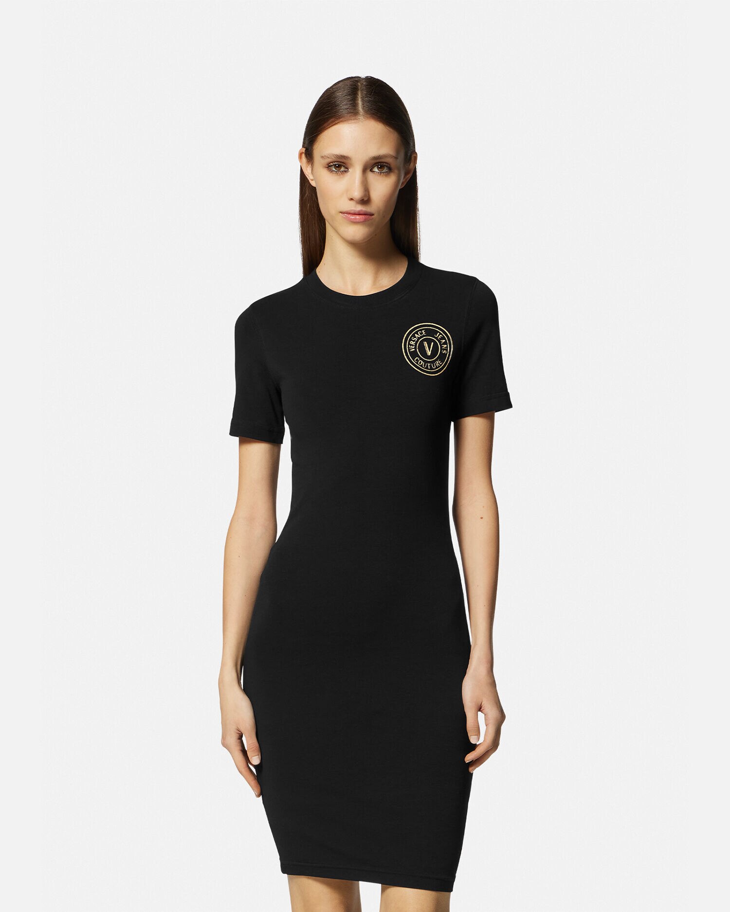 Vestito versace nero e oro cheap