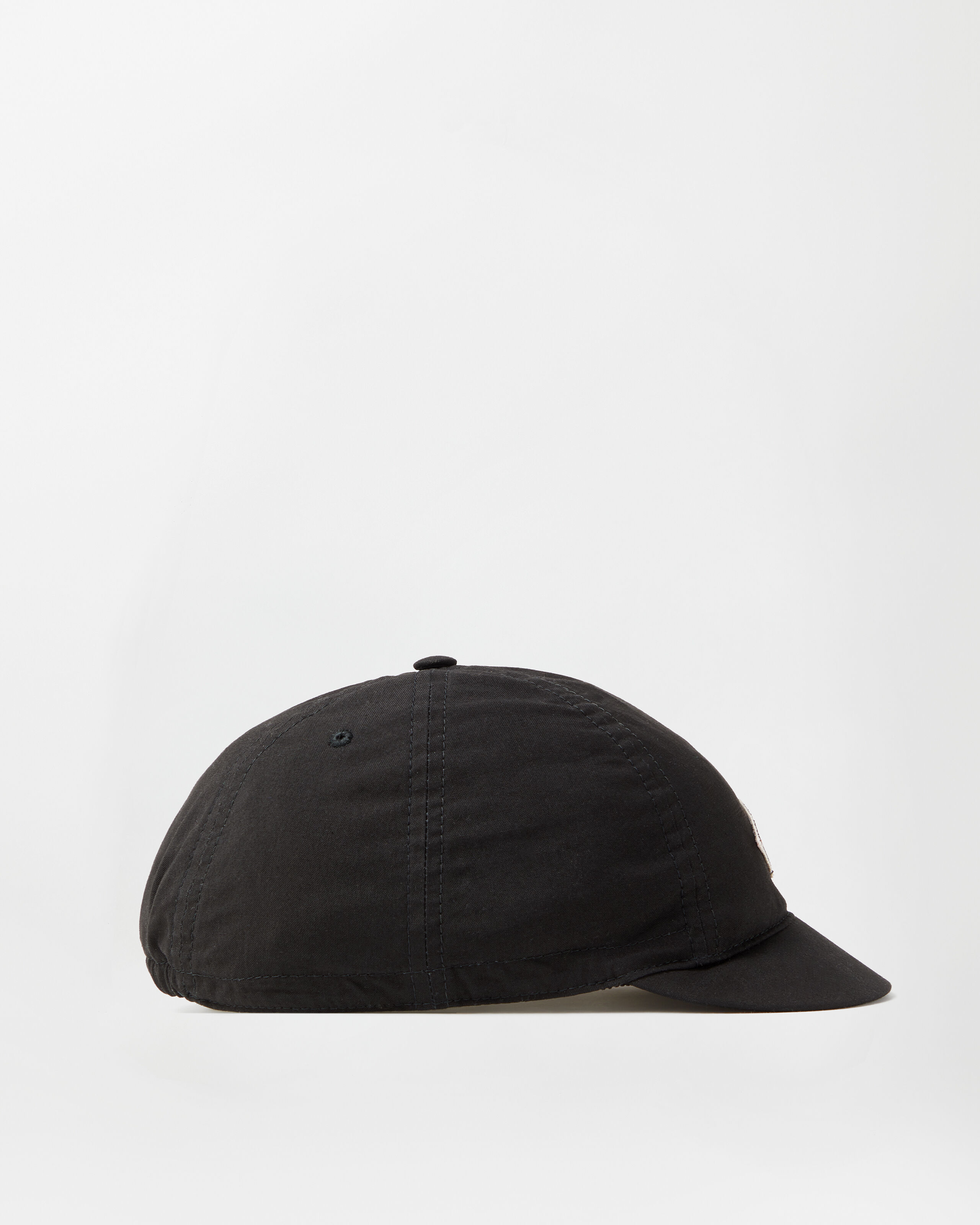 Embroidered Canvas Cycling Cap Black | VERSACE US