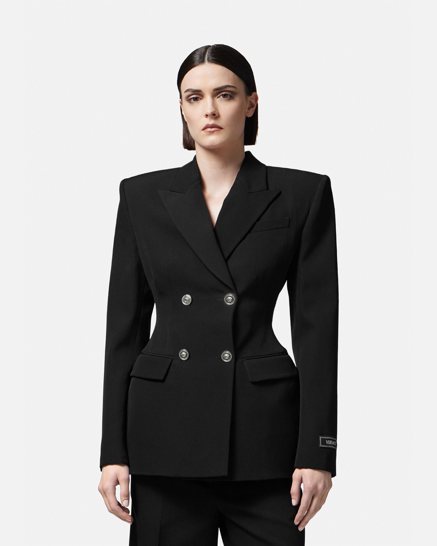 Versace Hourglass Double Breasted Blazer VERSACE