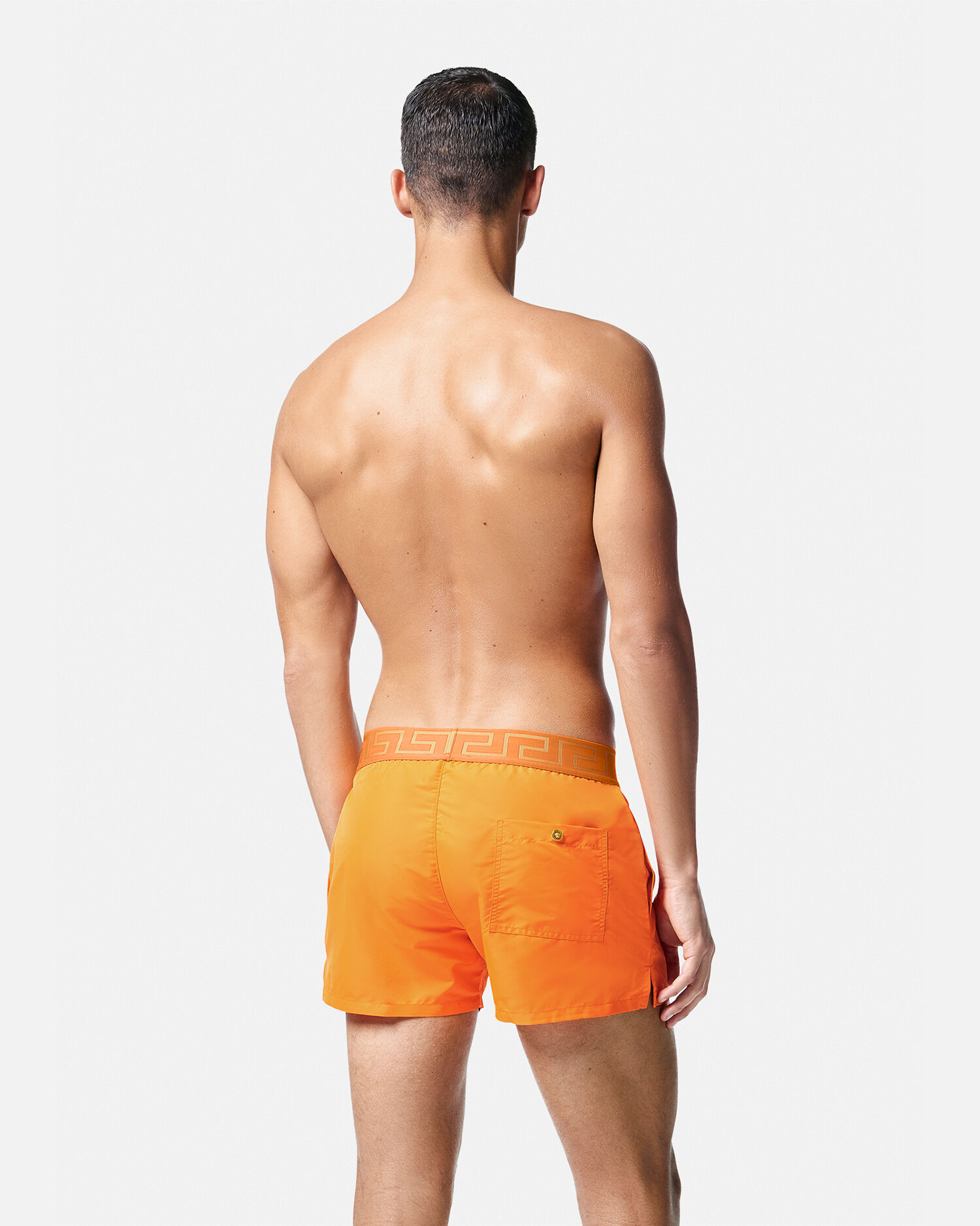 Versace swim shorts yellow hotsell
