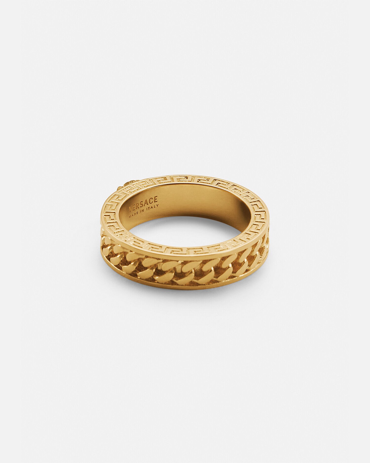 Versace medusa chain ring sale