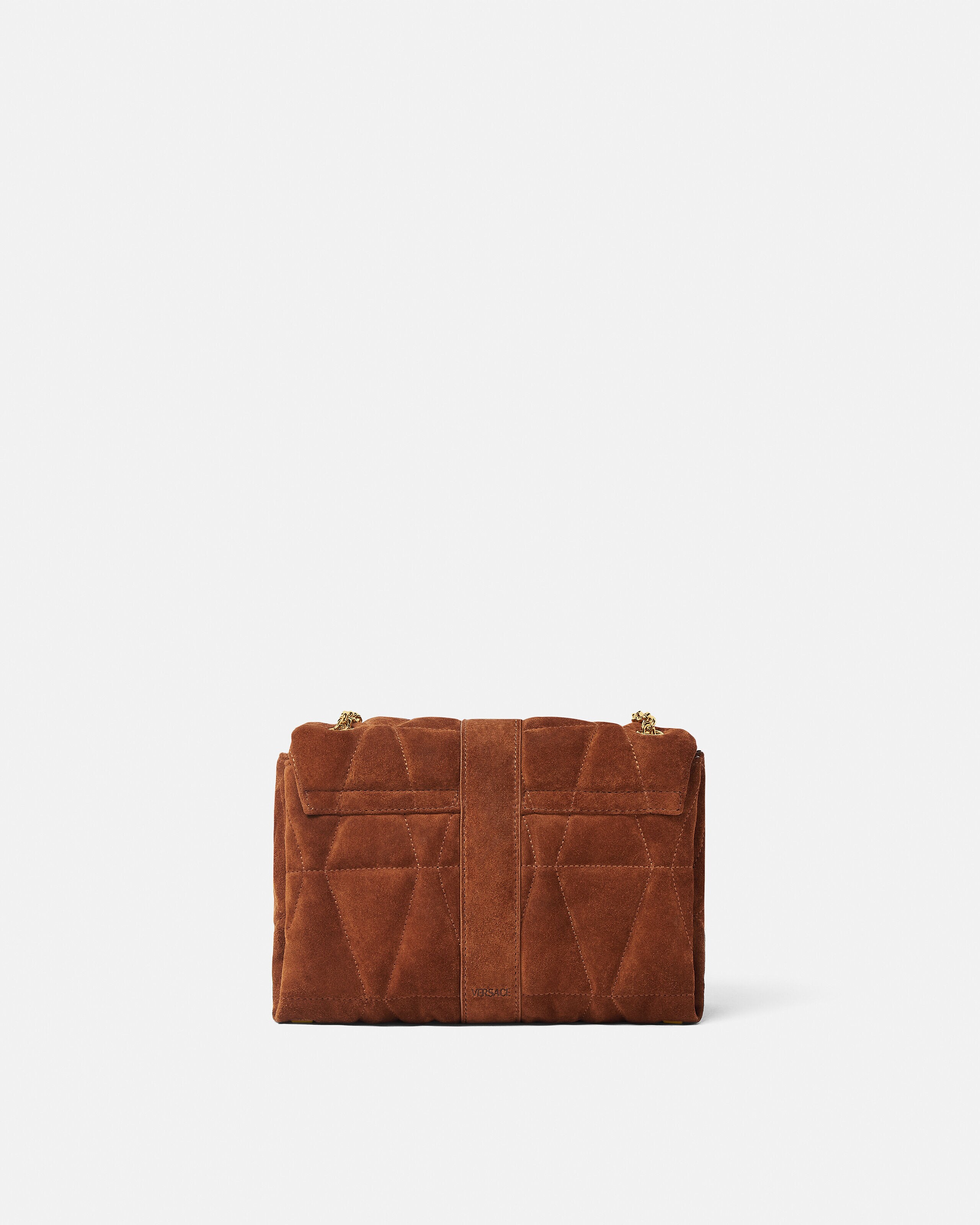 Kleio Quilted Suede Shoulder Bag