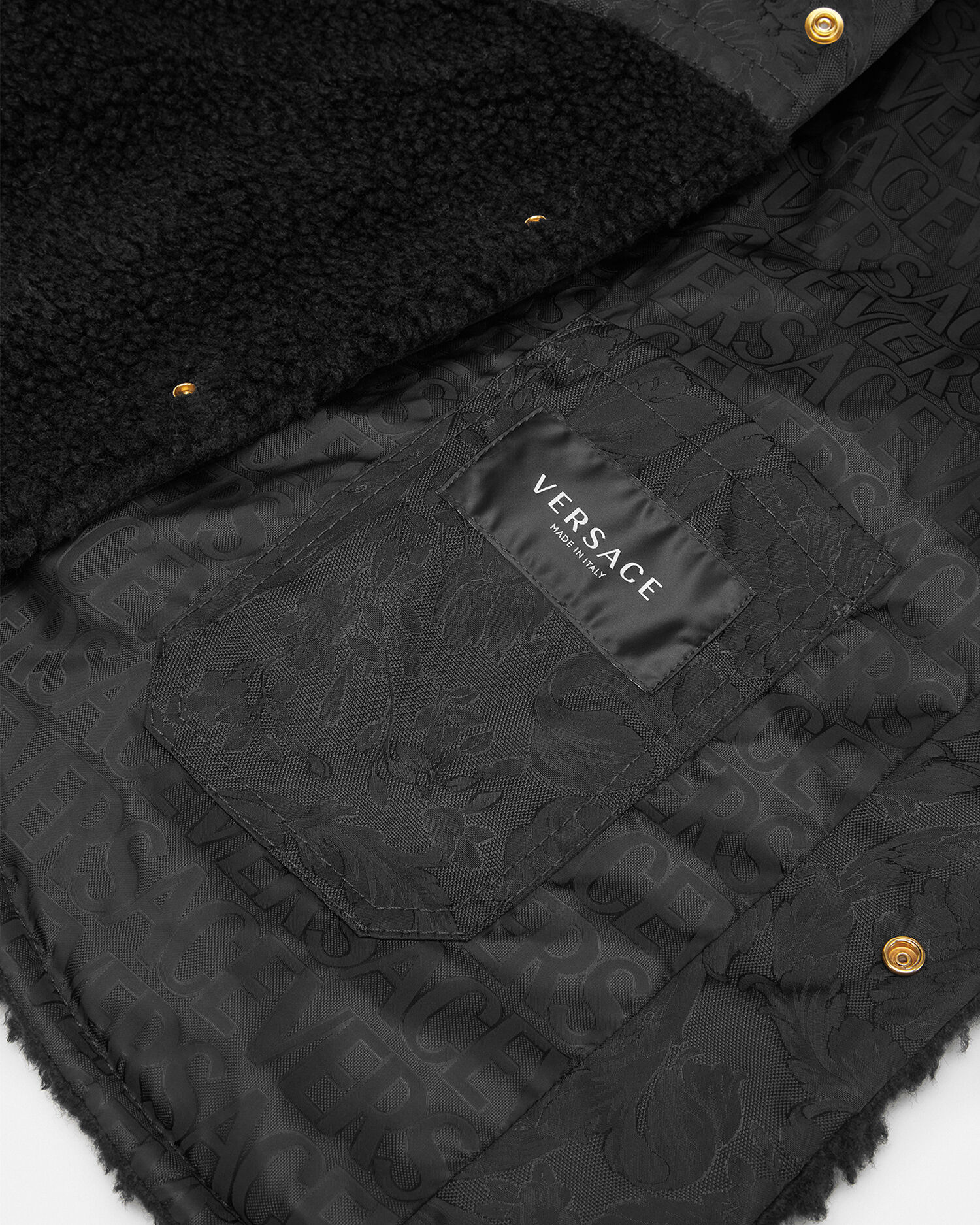 Versace deals fleece jacket