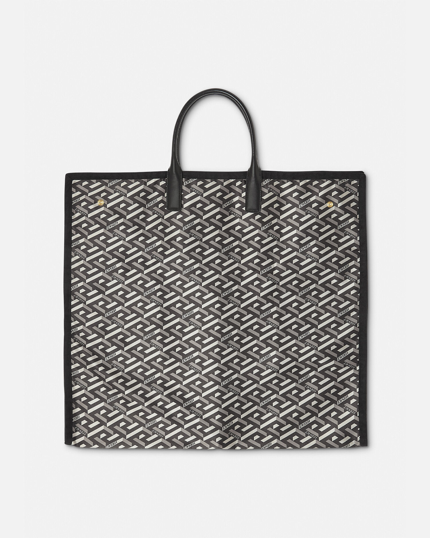 La Greca Travel Garment Bag Black Silver VERSACE