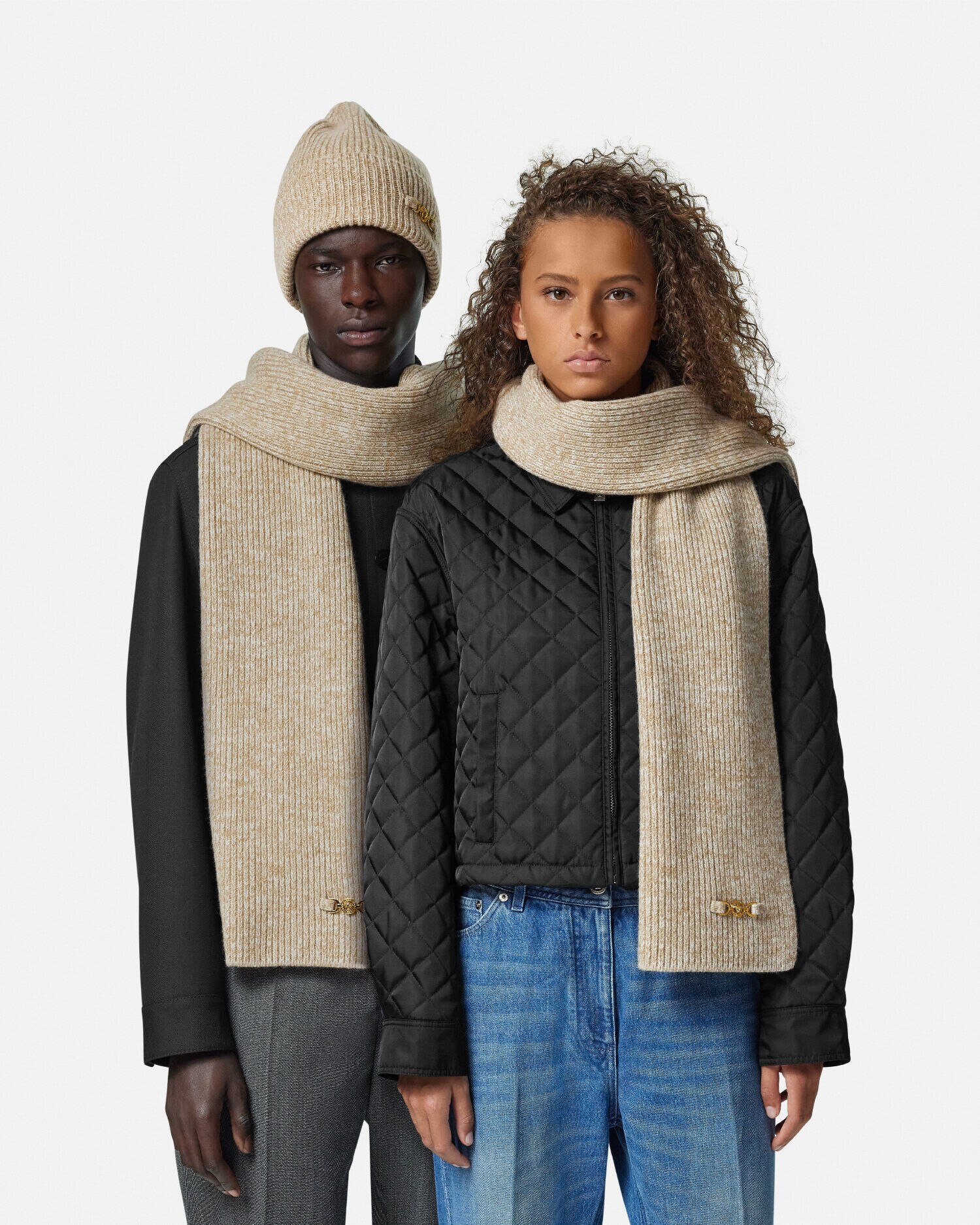 Medusa 95 Ribbed Knit Scarf