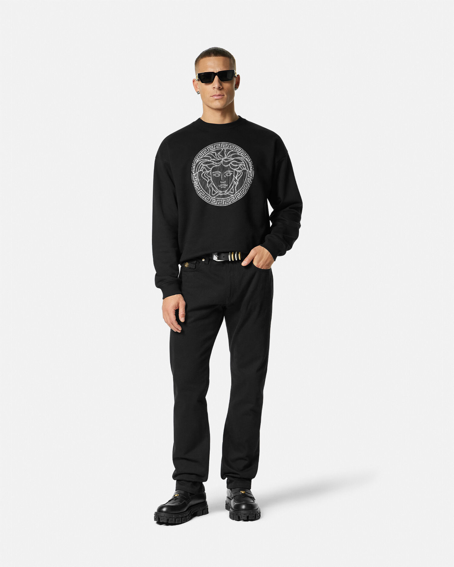 Versace deals black sweatshirt