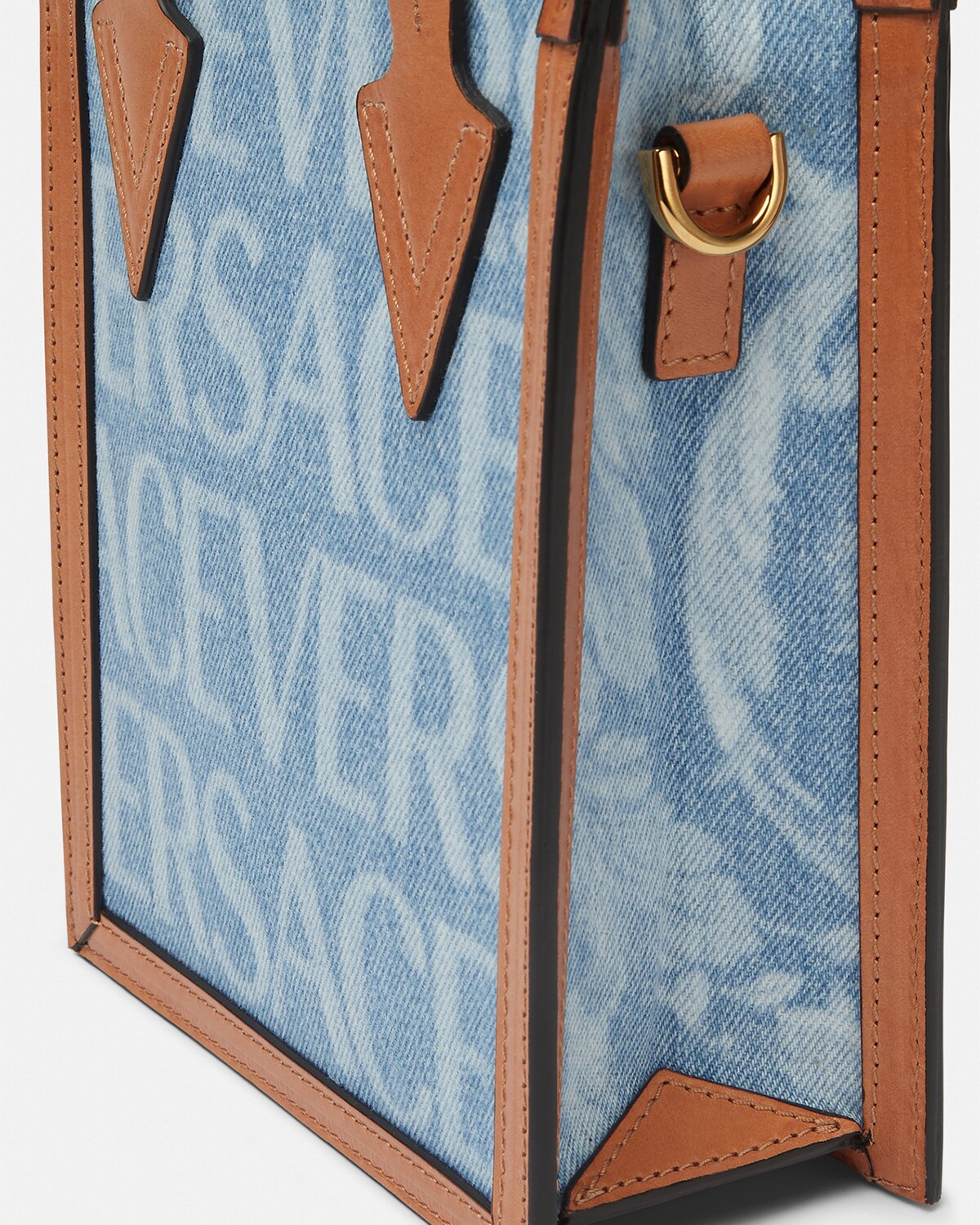 Versace Versace Allover Denim Crossbody Bag for Men Online Store EU