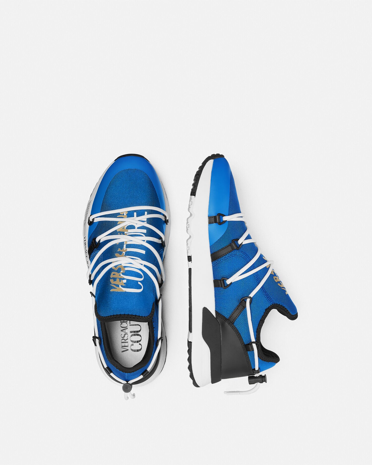 Logo Dynamic Sneakers Blue,Print | VERSACE