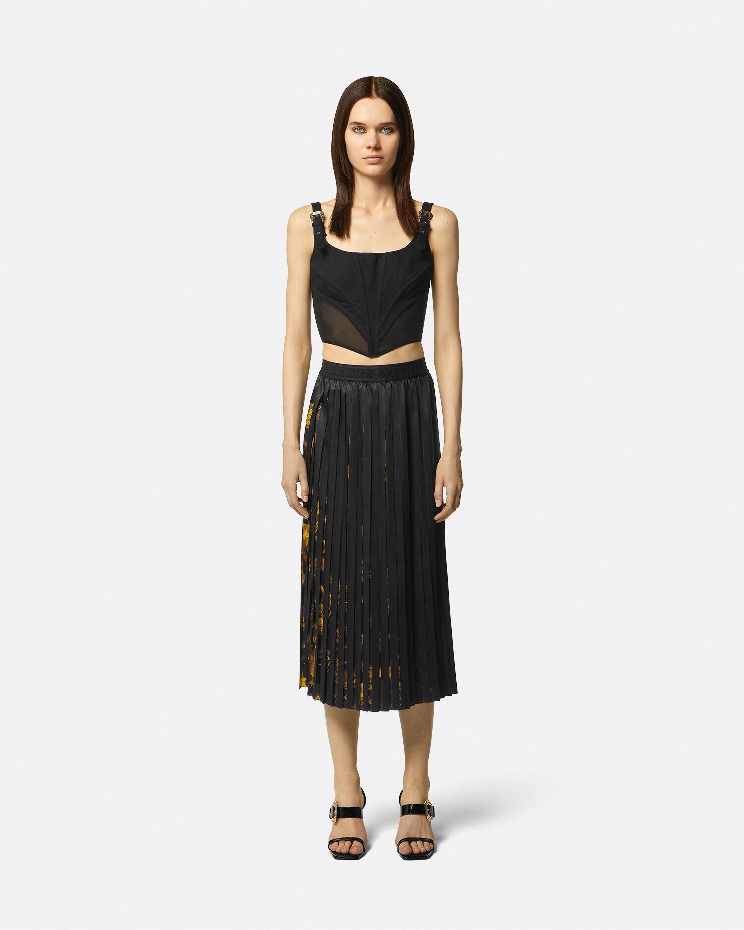 Pleated skirt versace new arrivals