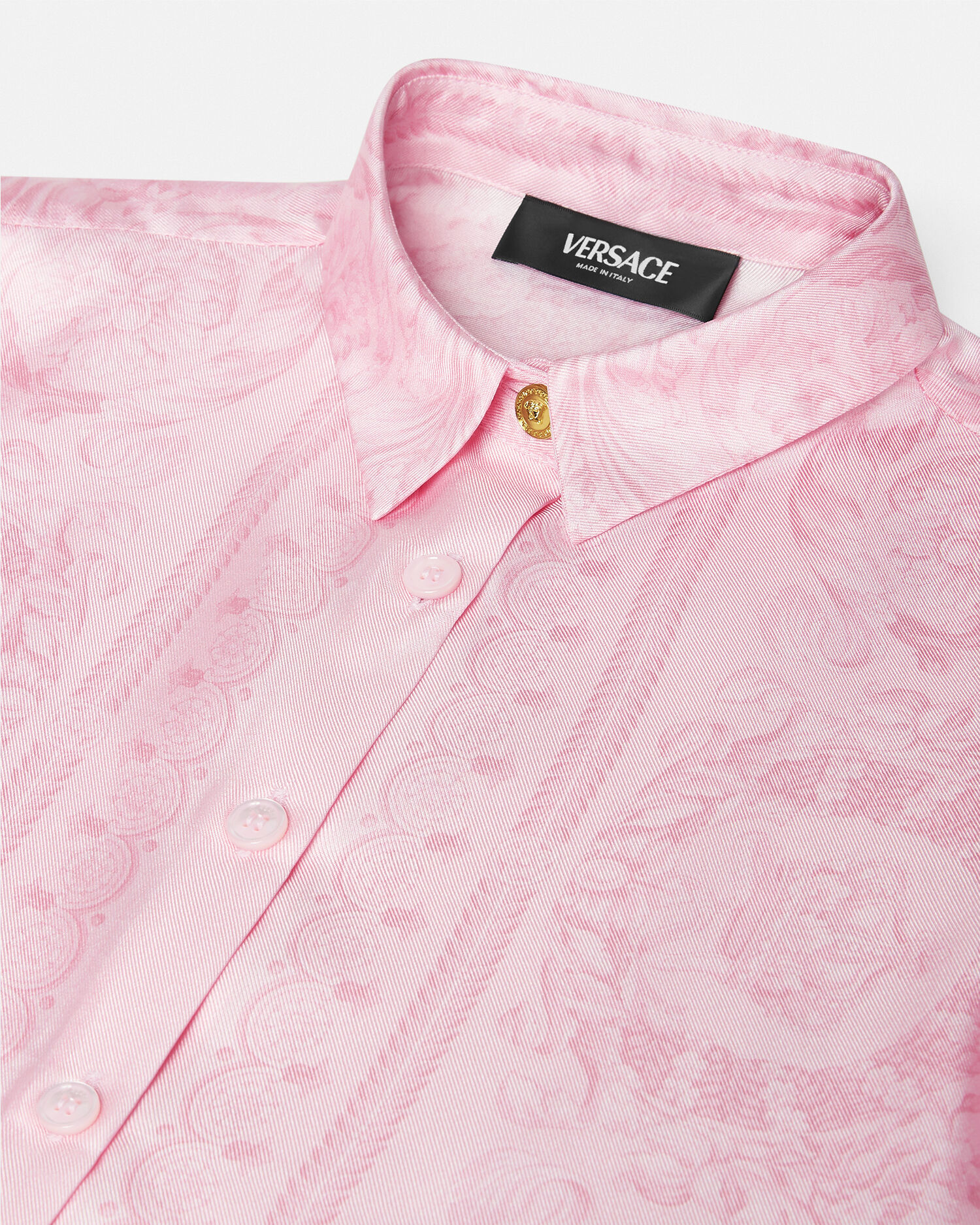Chemise versace homme rose sale