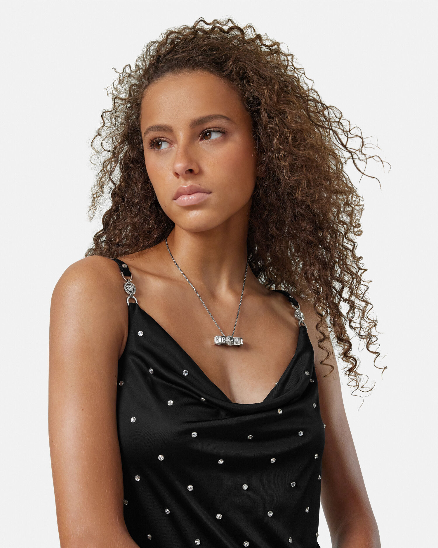 Gianni Ribbon Crystal Necklace