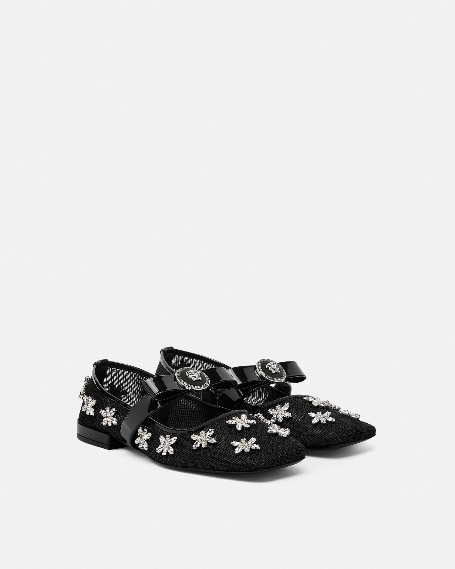 Black versace dress shoes on sale
