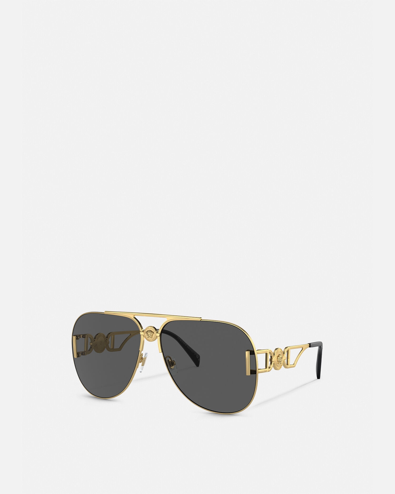 Medusa Biggie Pilot Sunglasses Beige VERSACE US