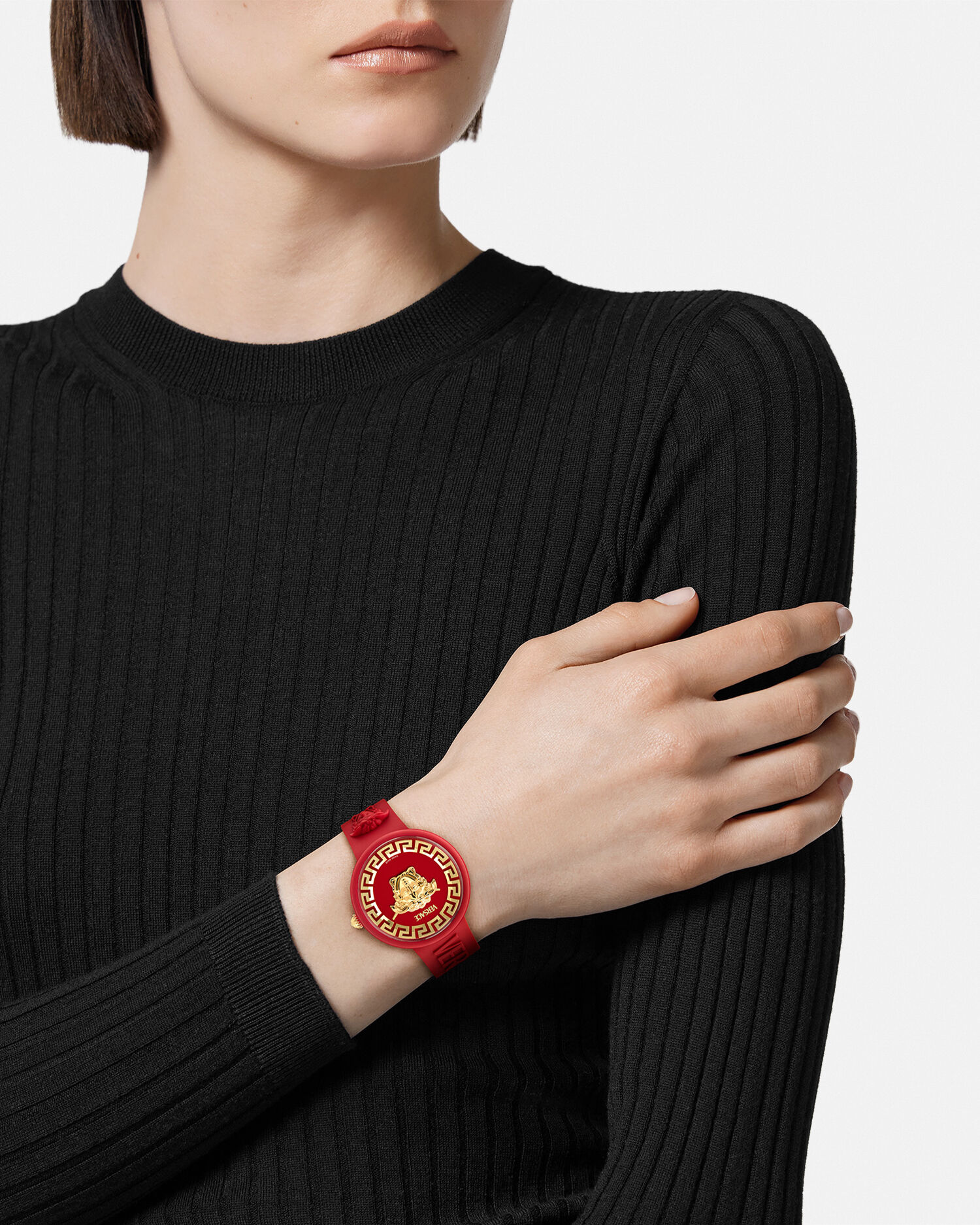 Versace watch red best sale