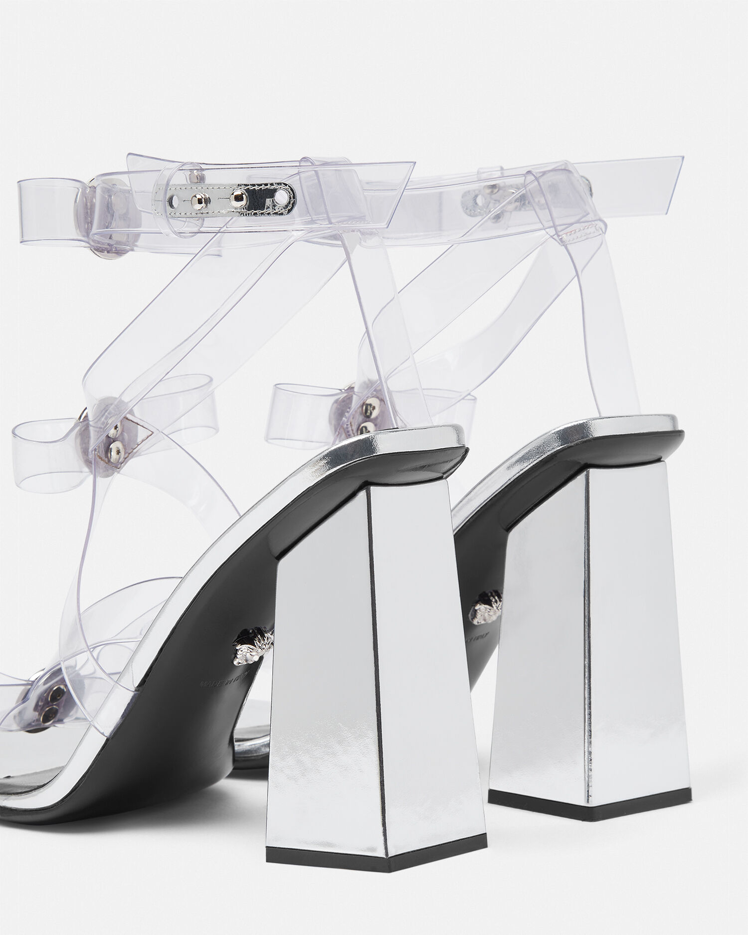 Versace clear sandals 2025