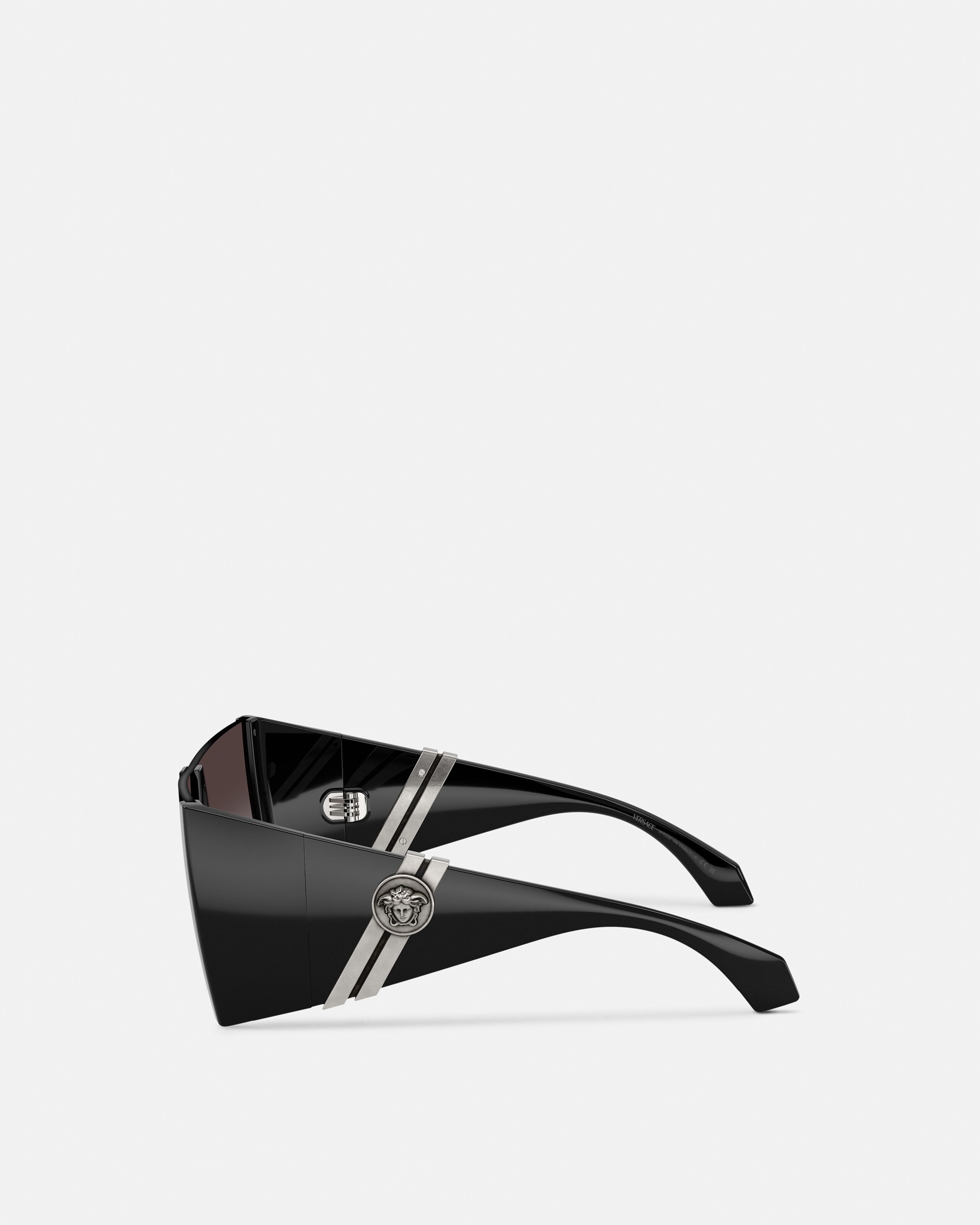 Edge Mask Sunglasses Black | VERSACE US