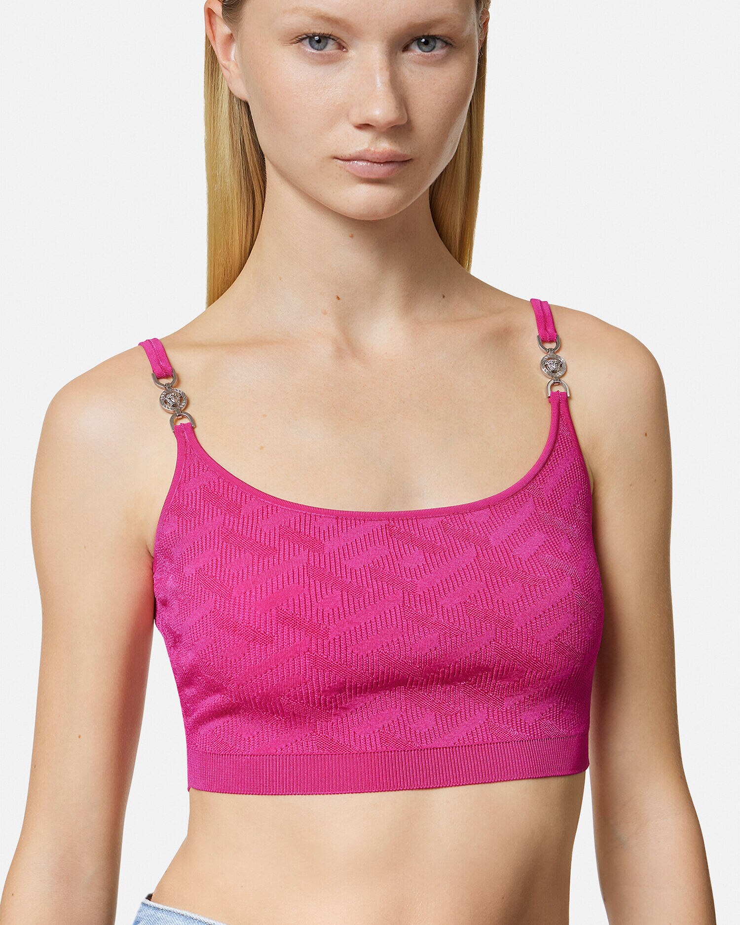 Pink versace top on sale