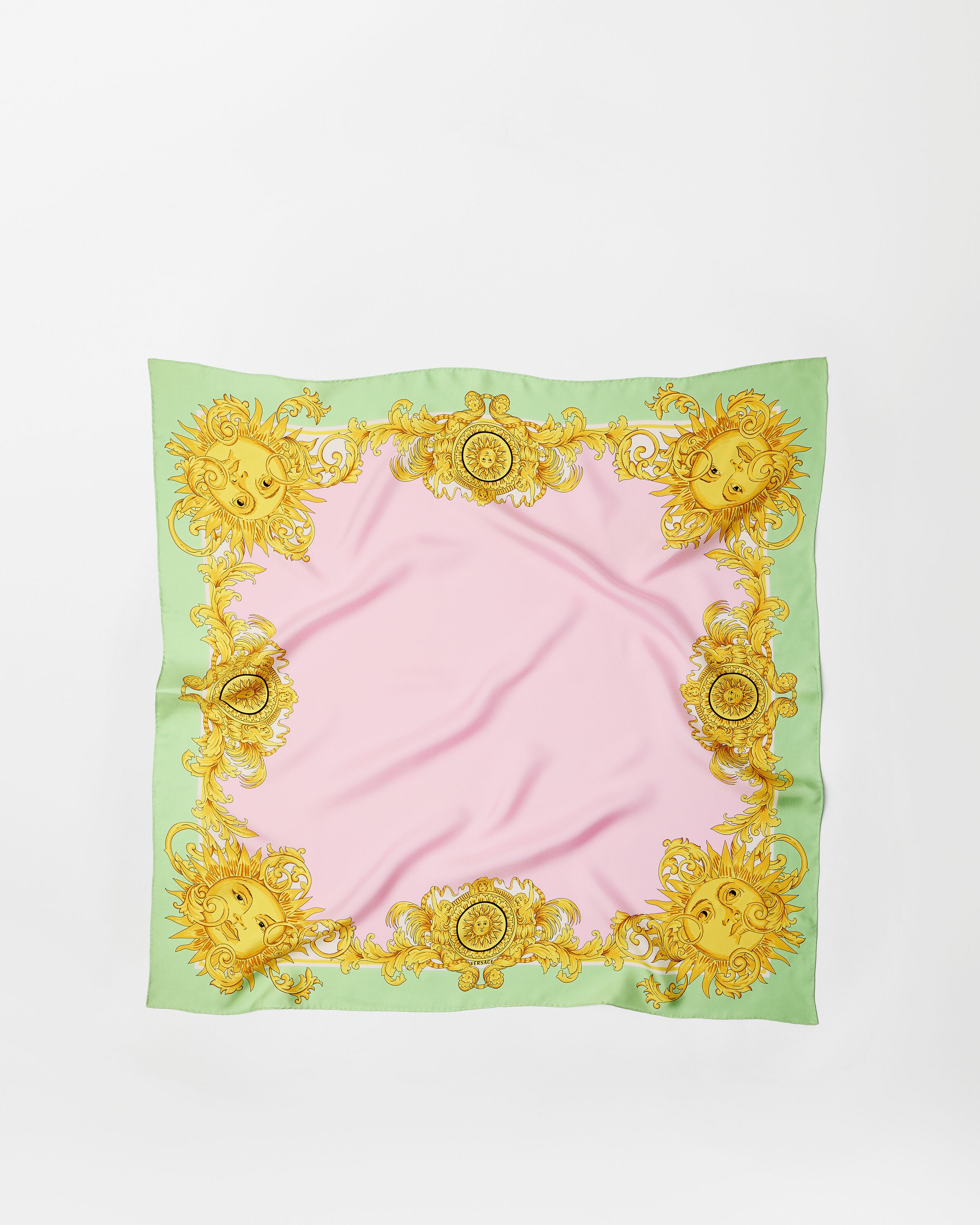 Versace silk twill scarf printed 90 cm
