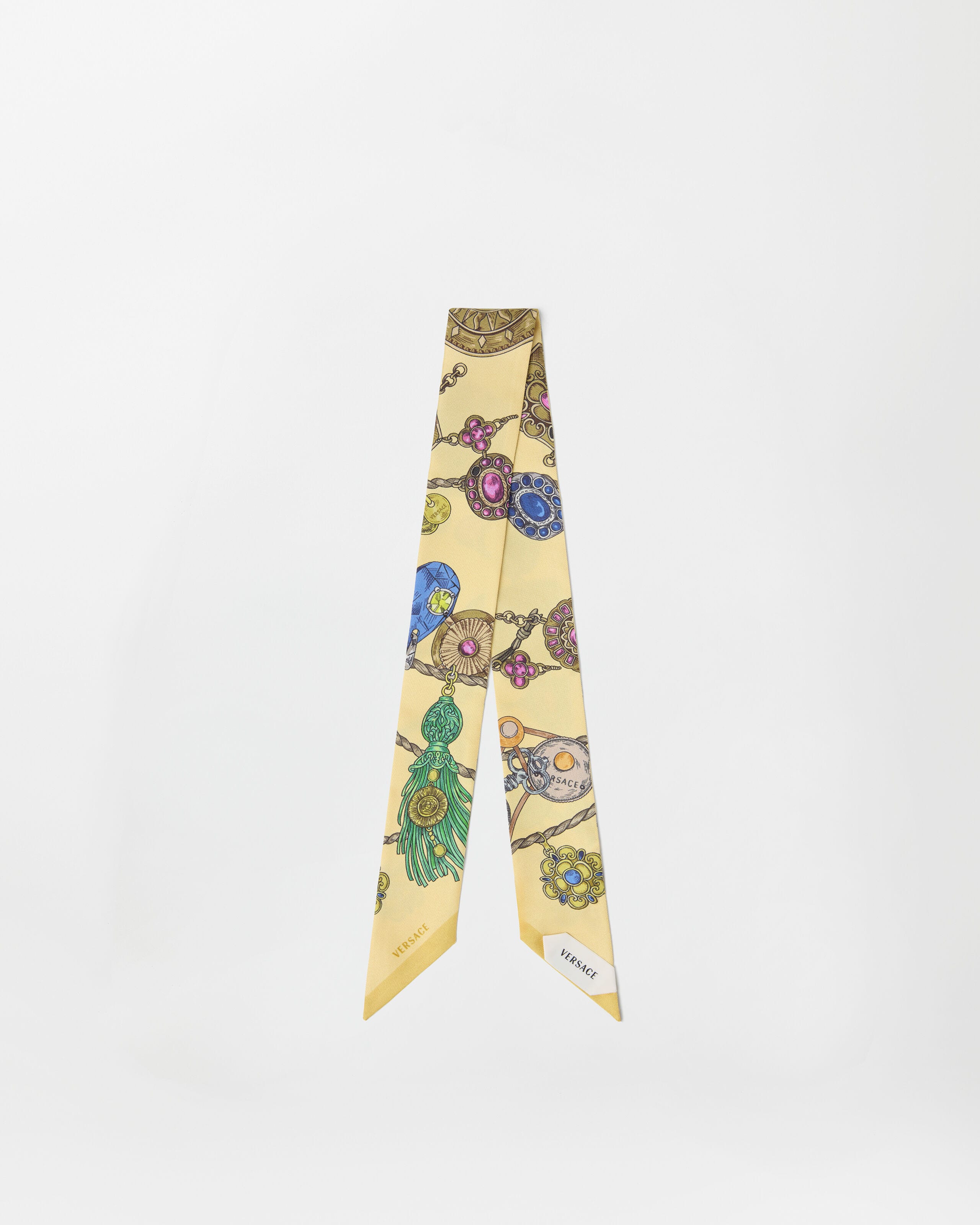 Versace printed silk twill ribbon