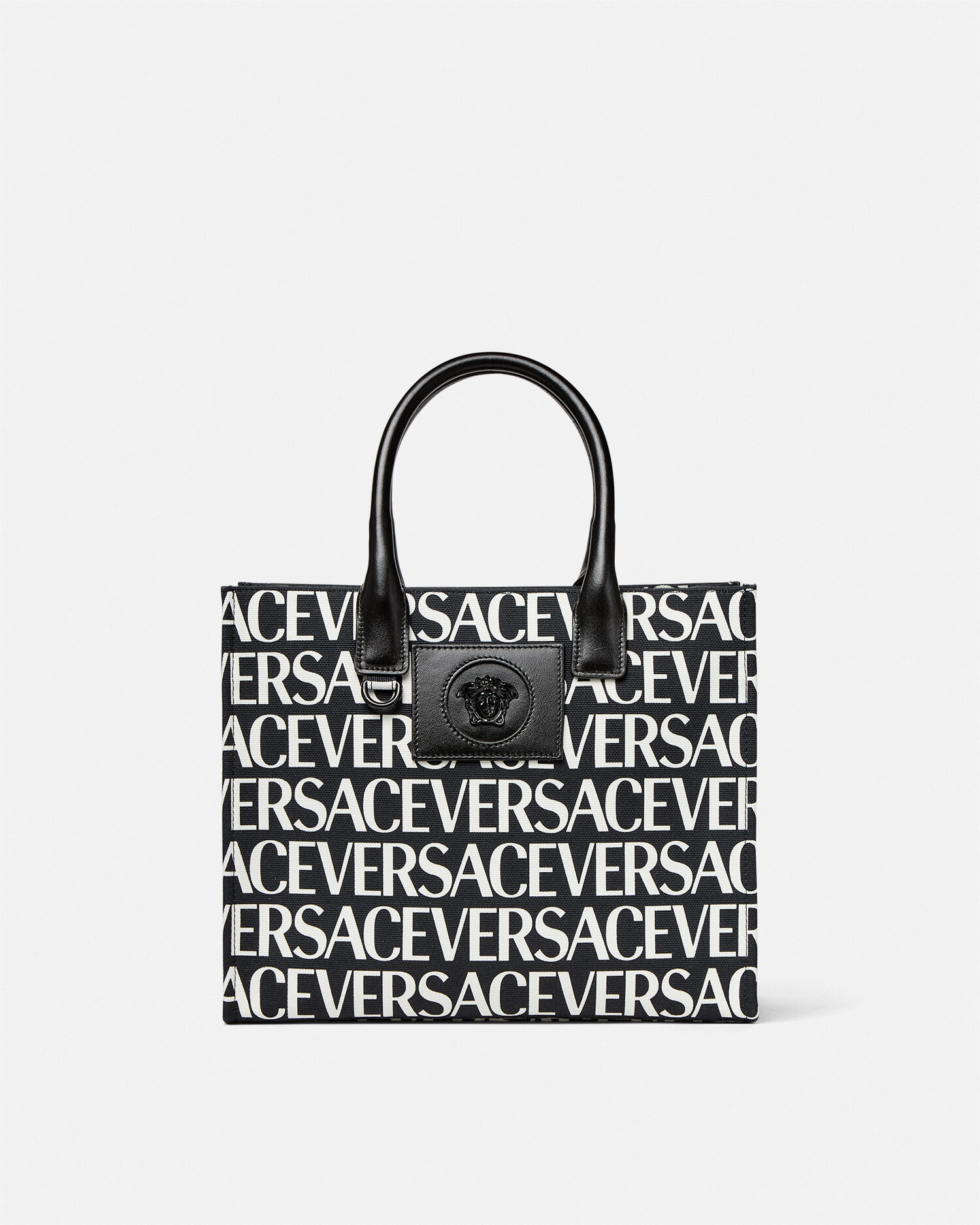 Versace Allover Tote Bag Black VERSACE IN