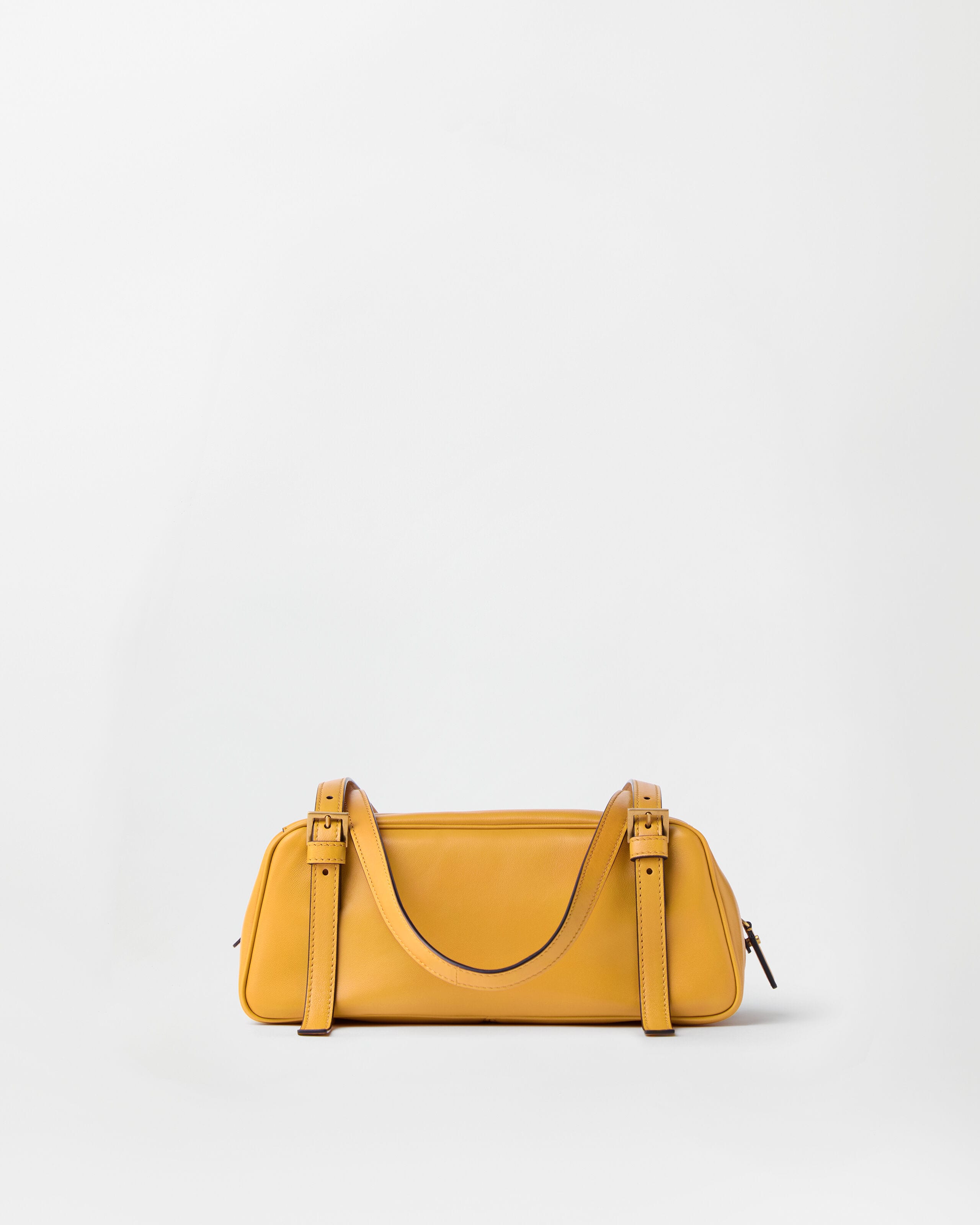 VERSACE キルティング ショルダーバッグ イエロー Pivot Small Suede