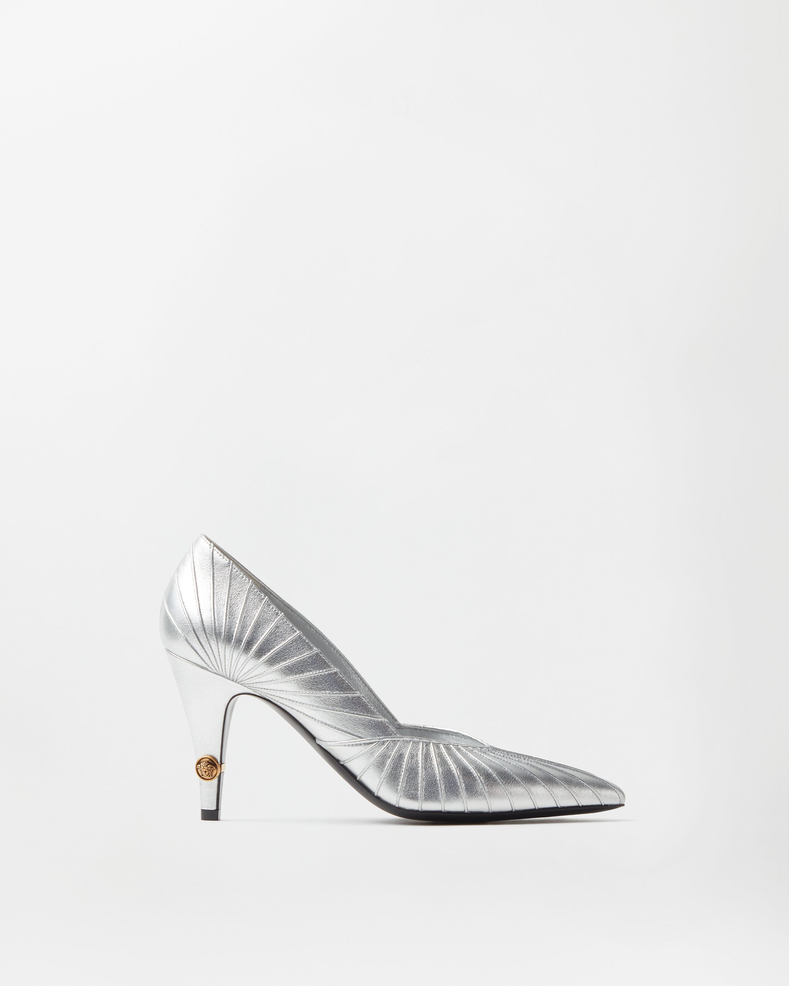 Versace gianni metallic nappa pumps 90 mm