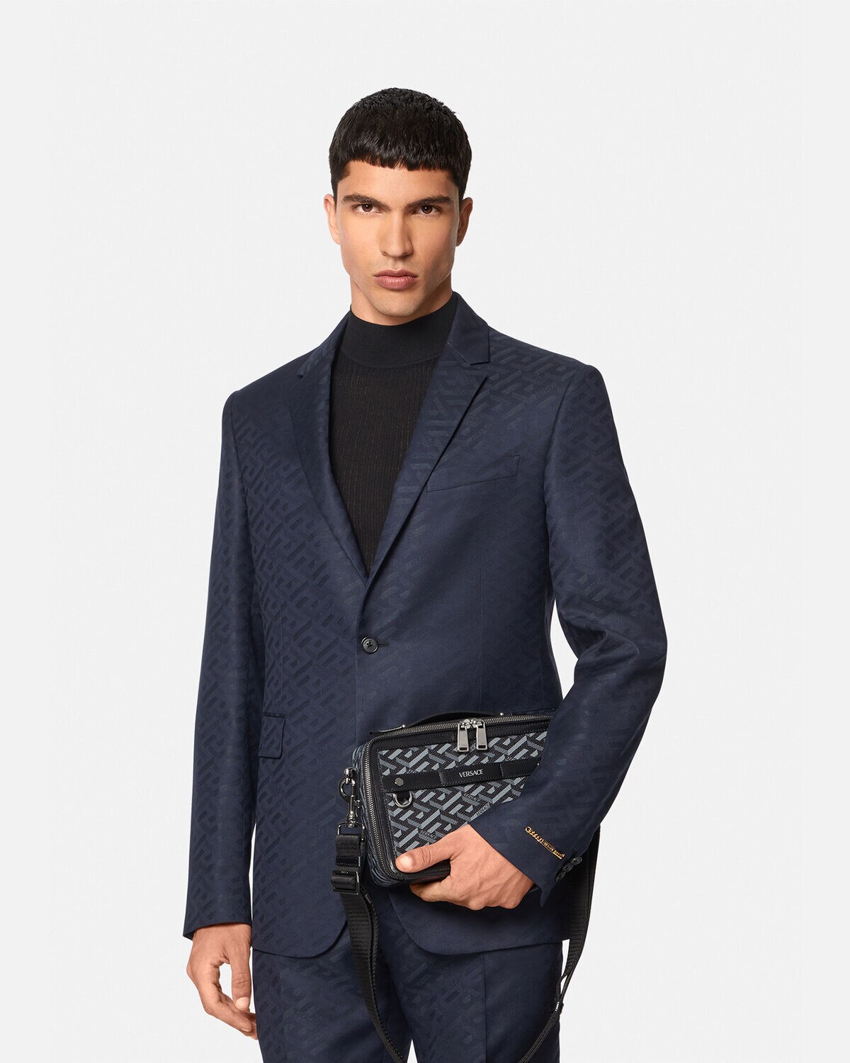 Versace La Greca Signature Messenger Bag for Men | Online Store EU
