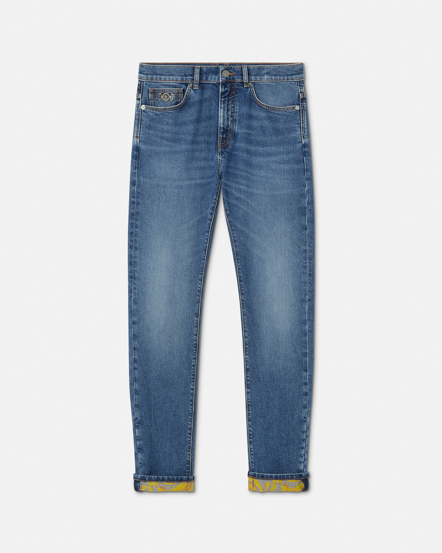 【関税&送料込】Versace Slim Fit Pants Versace Made In Japan slim-fit Jeans | Blue | FARFETCH