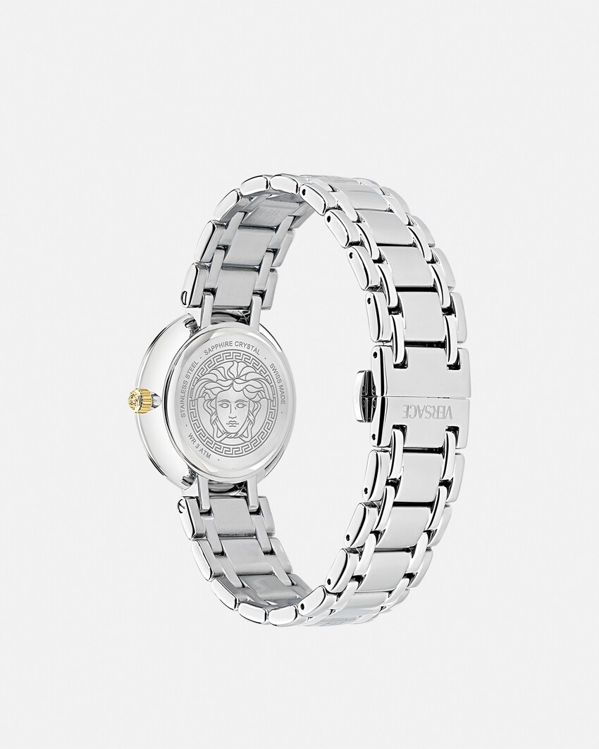 ساعة Versace Antlia فضي+مياه خضراء 2